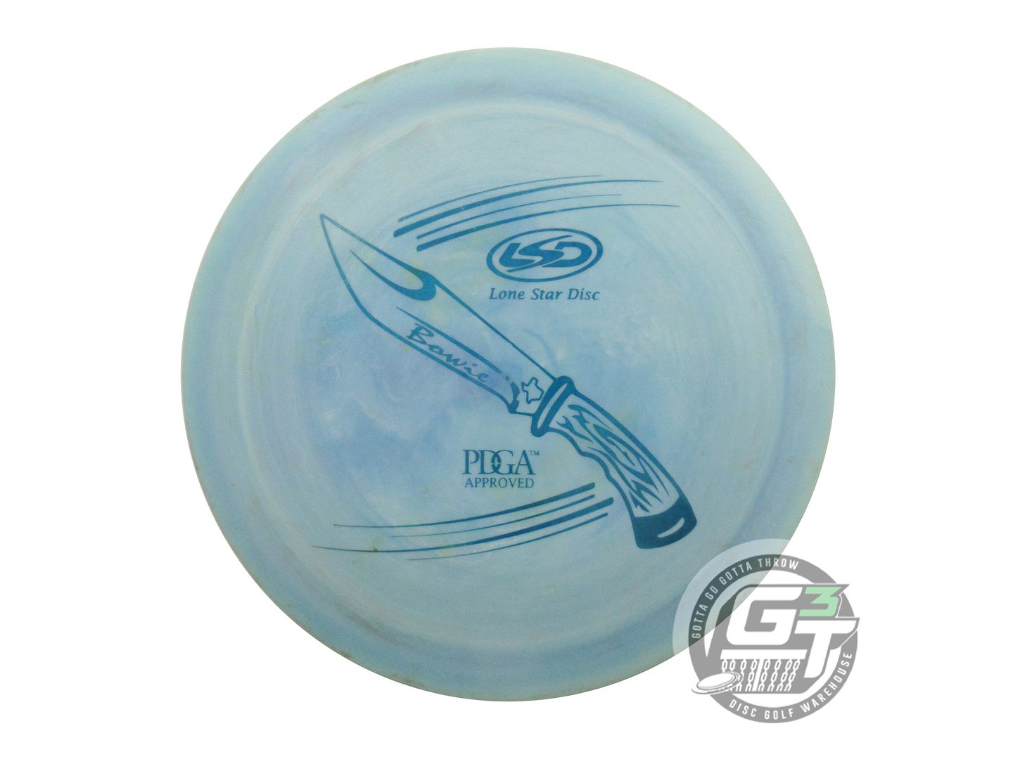 USED Lone Star [ARTIST] Bravo Bowie 173g Teal Blue Foil Distance Driver Disc