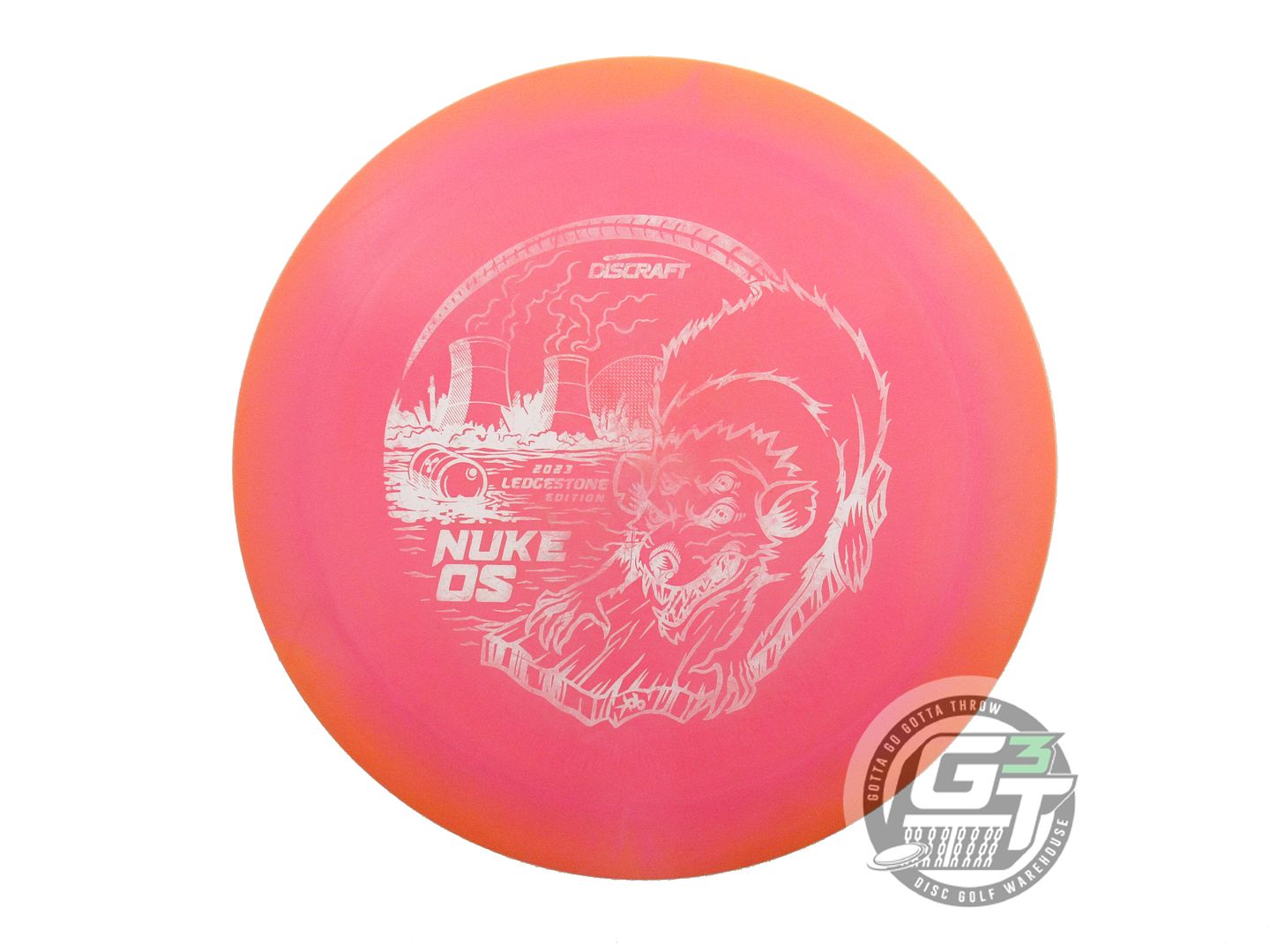 USED Discraft [LEDGESTONE] ESP Nuke OS 169g Orange-Pink Distance Driver Disc