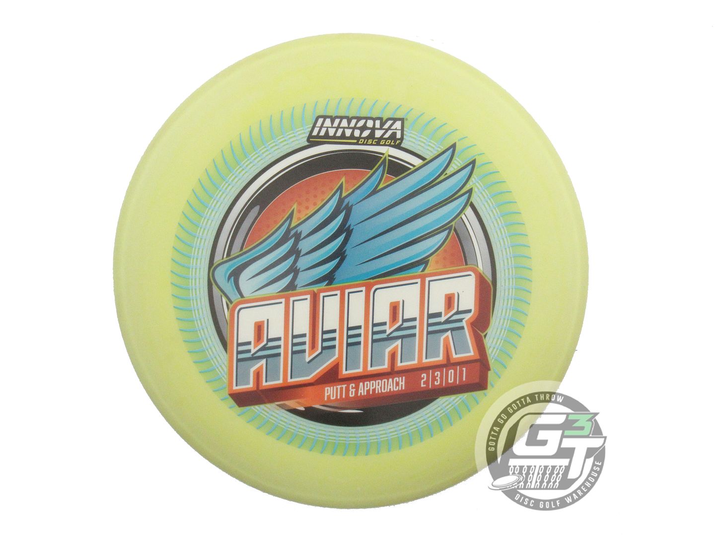 USED Innova DX Aviar 171g Yellow FullColor Putter Golf Disc