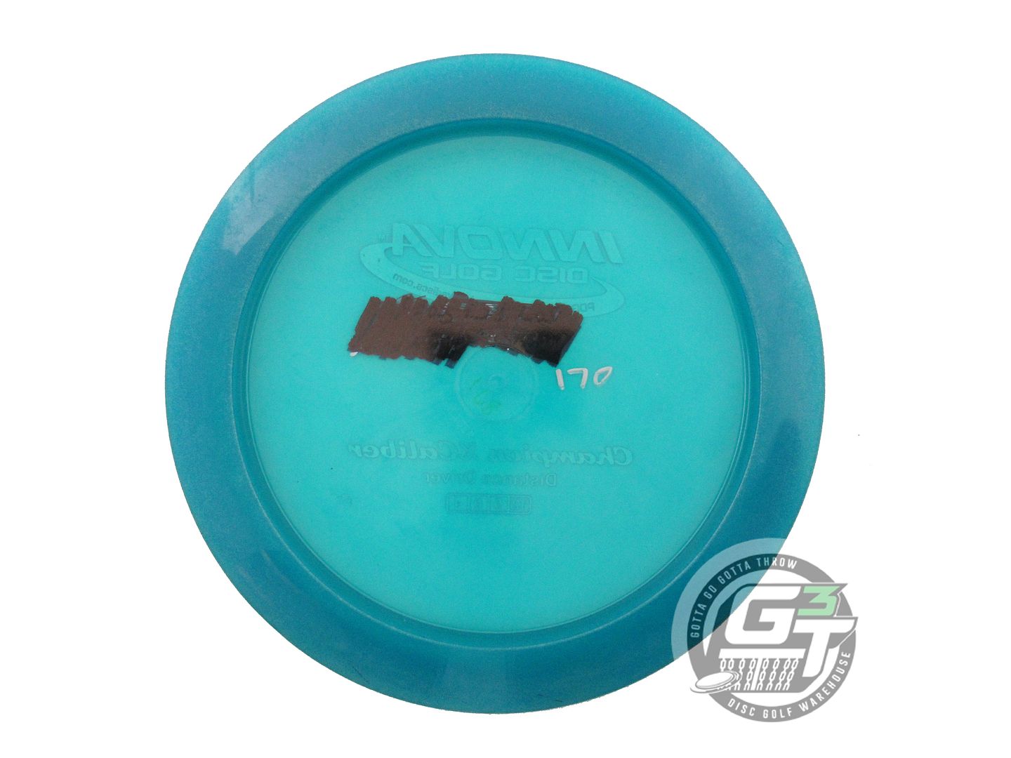 USED Innova Champion Xcaliber 170g Teal Red Rose Foil Distance Driver Golf Disc