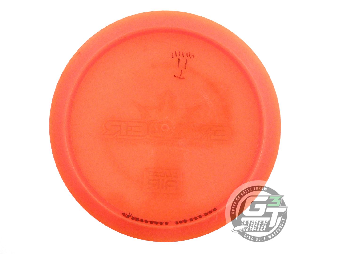 USED Dynamic Discs Lucid AIR Evader 158g Orange Black Stamp Fairway Driver Disc