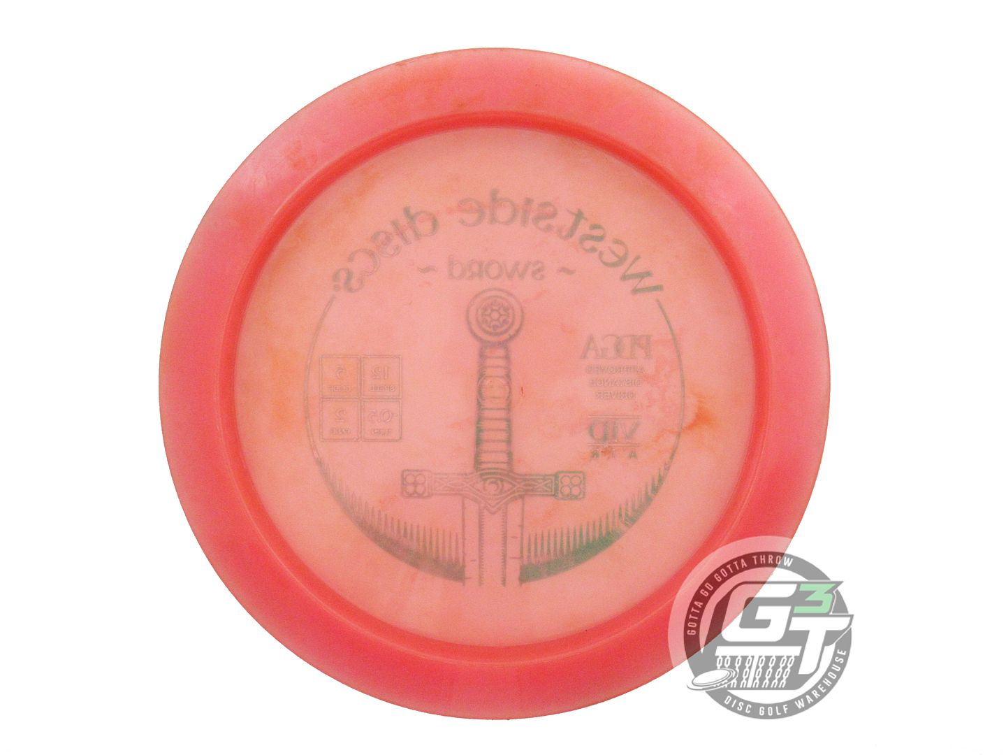 USED Westside Discs VIP AIR Sword 152g Pink Green Foil Distance Driver Golf Disc