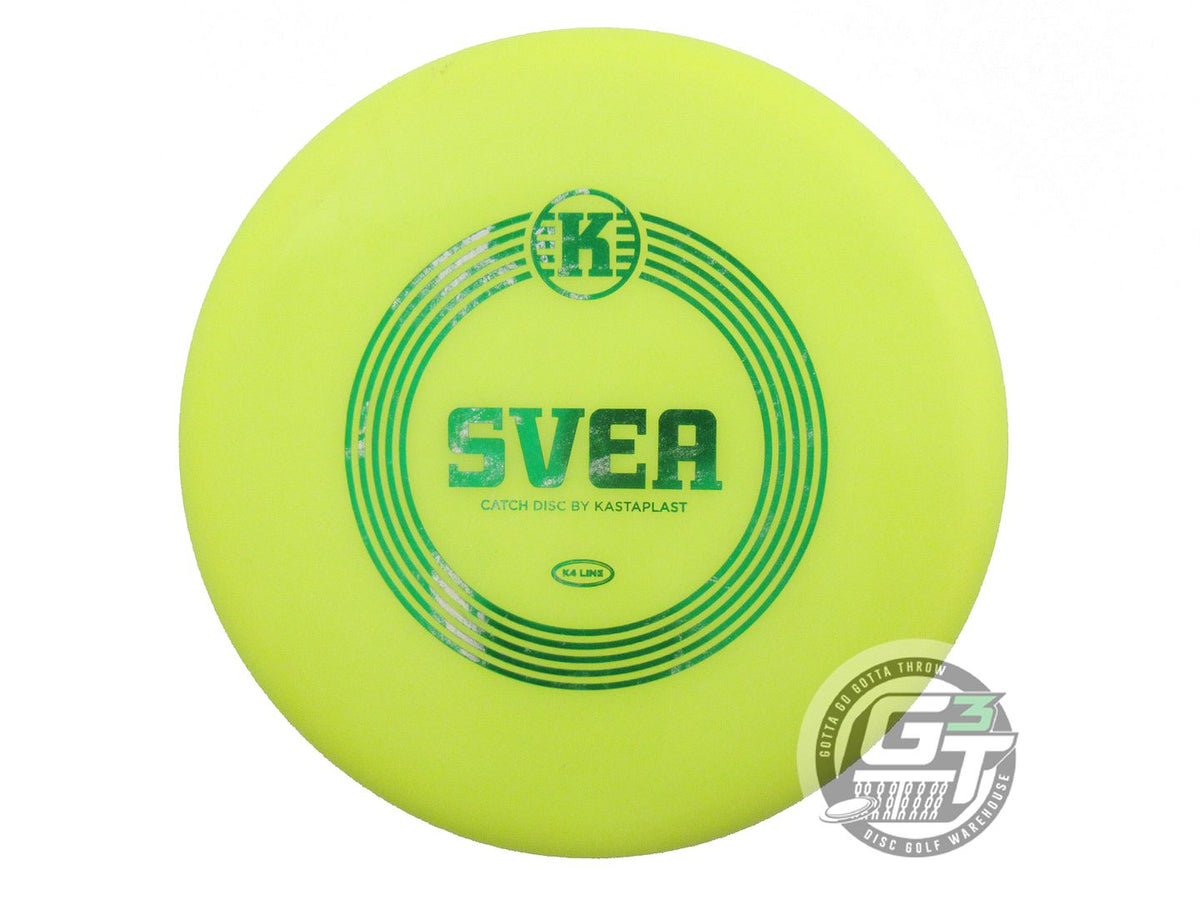 USED Kastaplast K4 Sten 132g Yellow Green Foil Catch Golf Disc