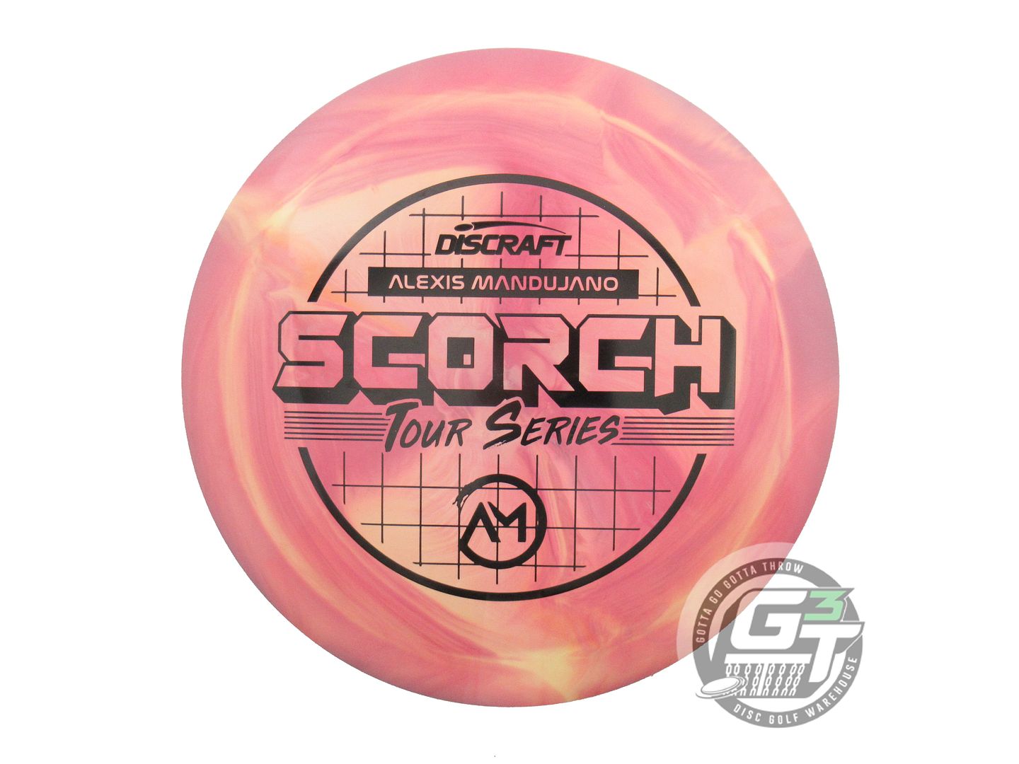 NOS Discraft [MANDUJANO] ESP Swirl Scorch 174g Pink-Yellow Distance Driver Disc