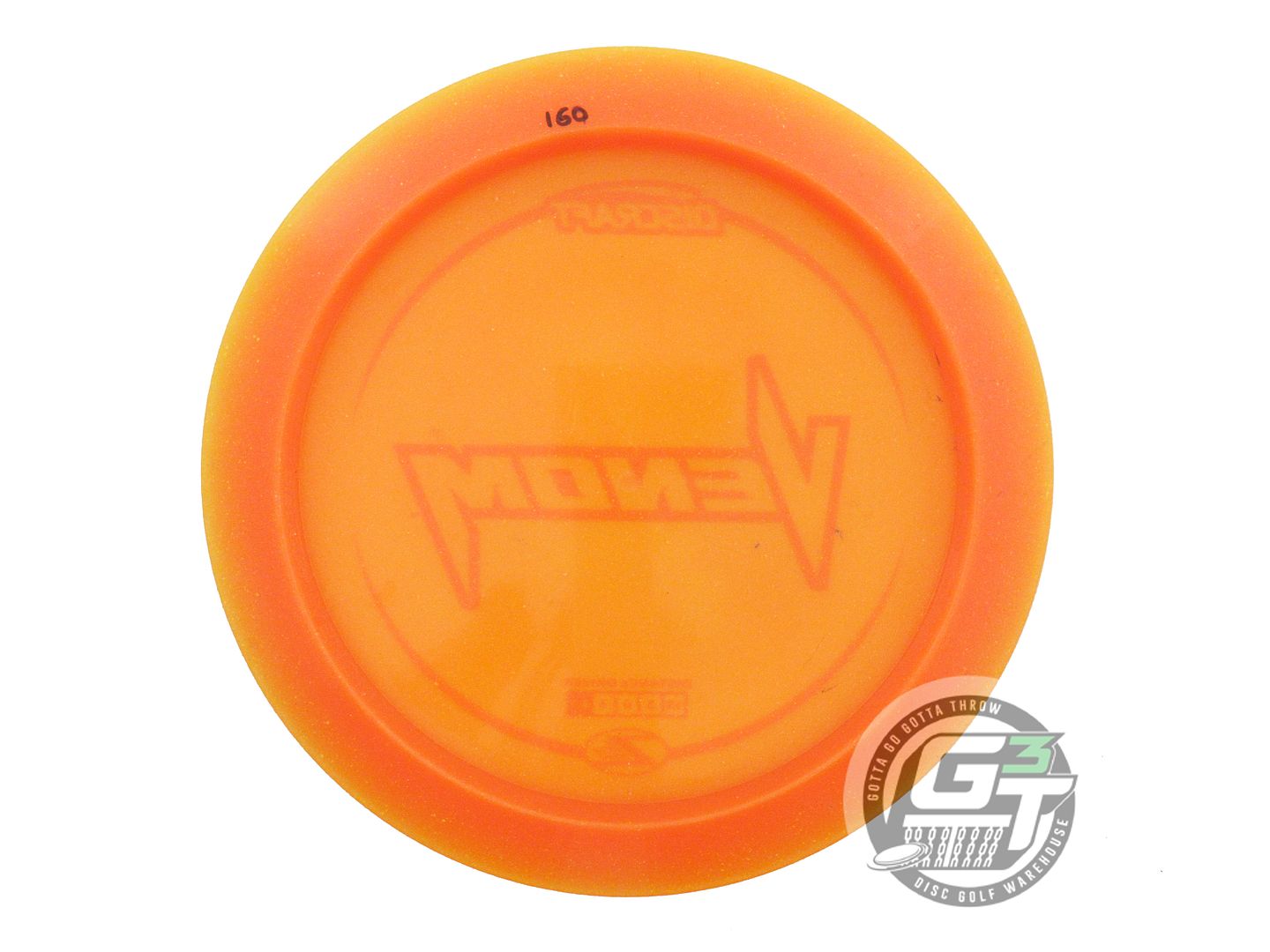 USED Discraft Z Lite Venom 160g Orange Orange Stamp Distance Driver Golf Disc