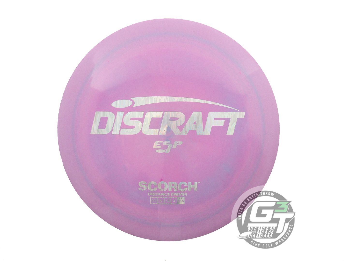 NOS Discraft ESP Scorch 173g Lilac-Teal Silver Foil Distance Driver Golf Disc