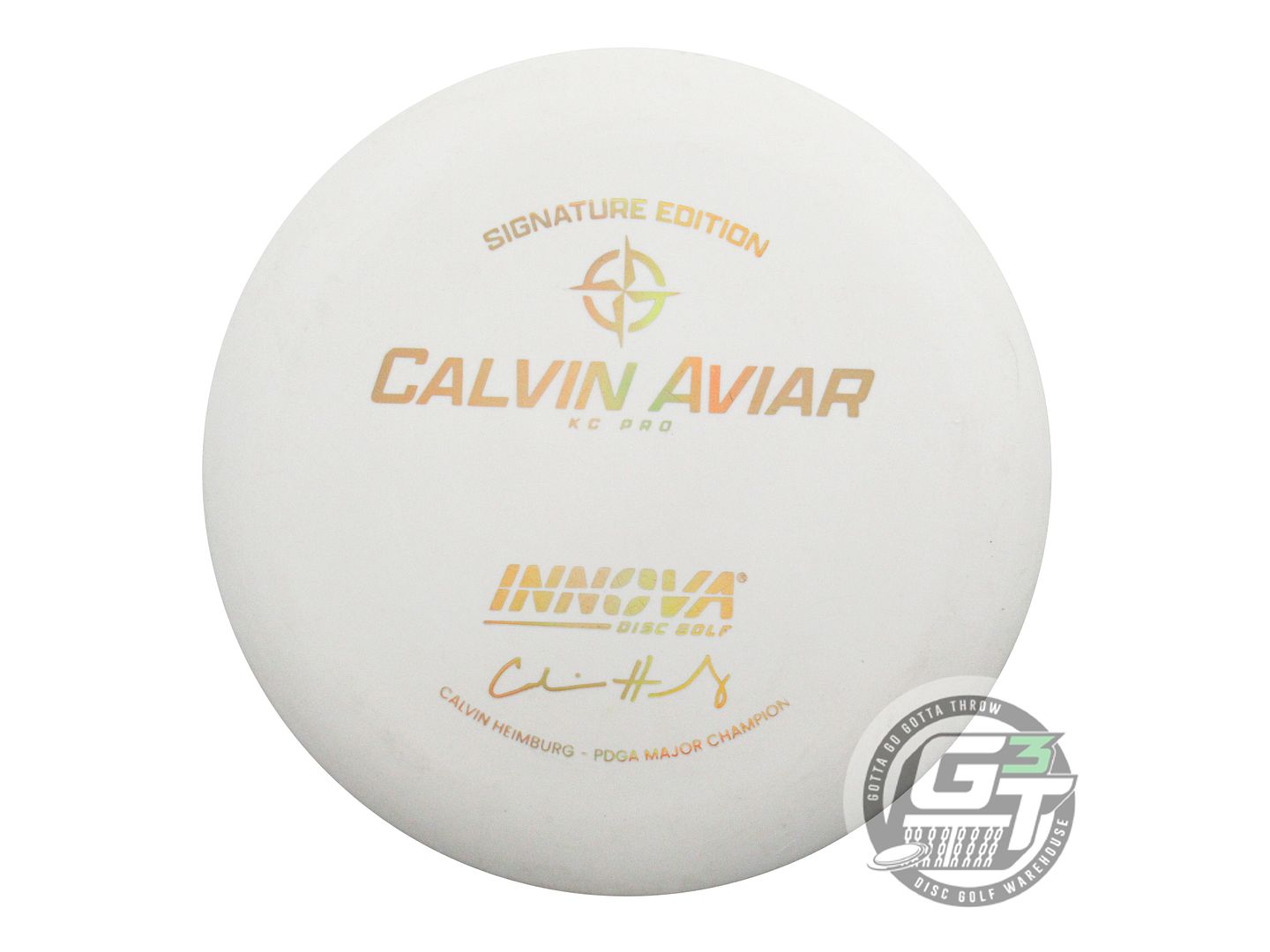 USED Innova [HEIMBURG] Pro KC Aviar 174g White Gold Holo Foil Putter Golf Disc