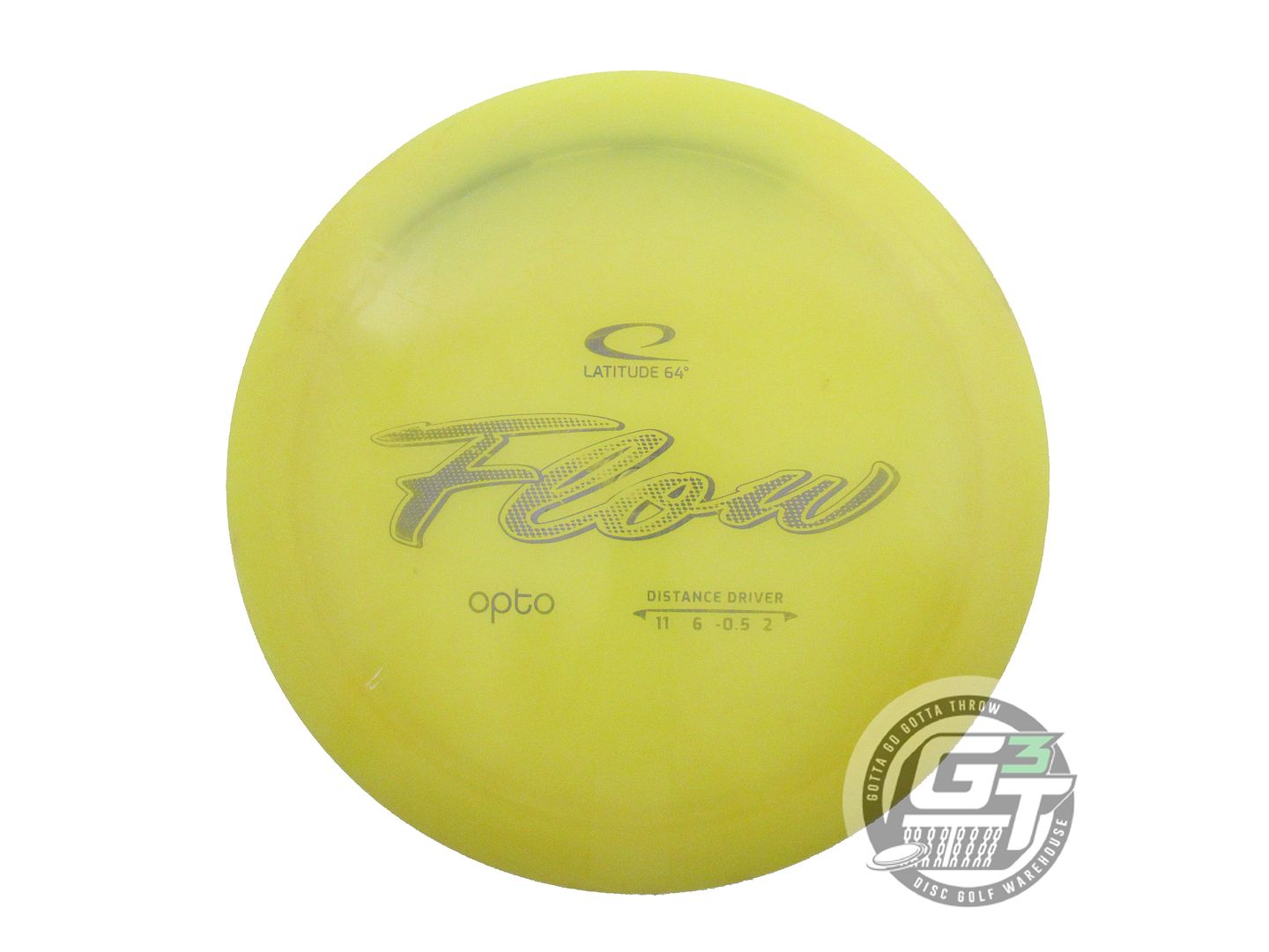 USED Latitude 64 Opto Flow 172g Yellow Lilac Foil Distance Driver Golf Disc