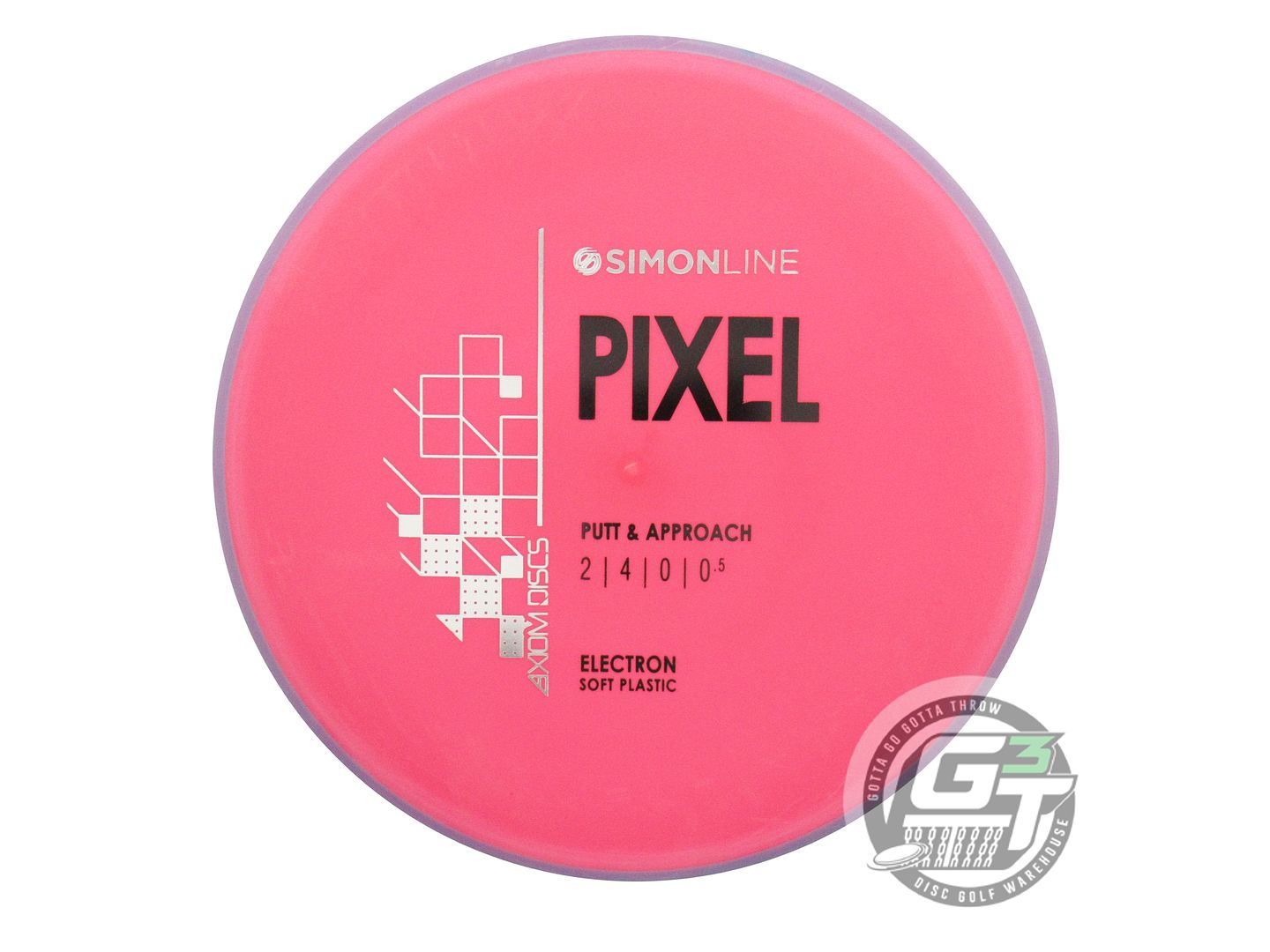 Axiom Simon Line Electron Soft Pixel [Simon Lizotte] Putter Golf Disc (Individually Listed)