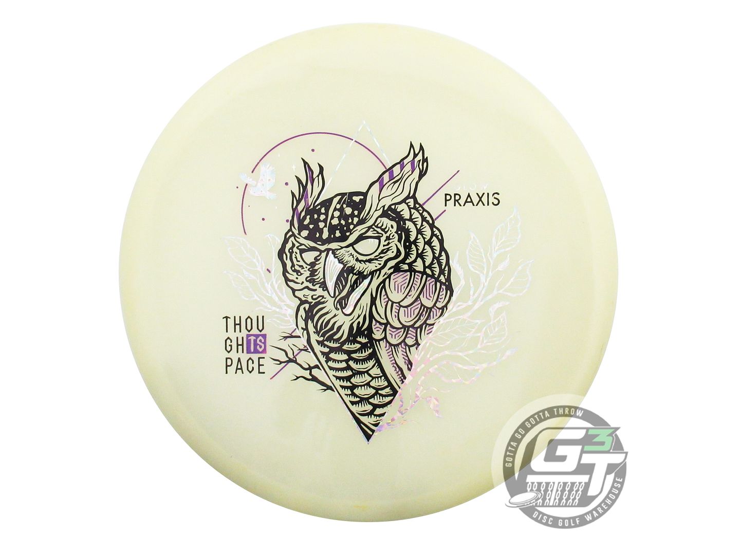 USED Thought Space Glow Praxis 174g Silver Prism Foil Putter Golf Disc
