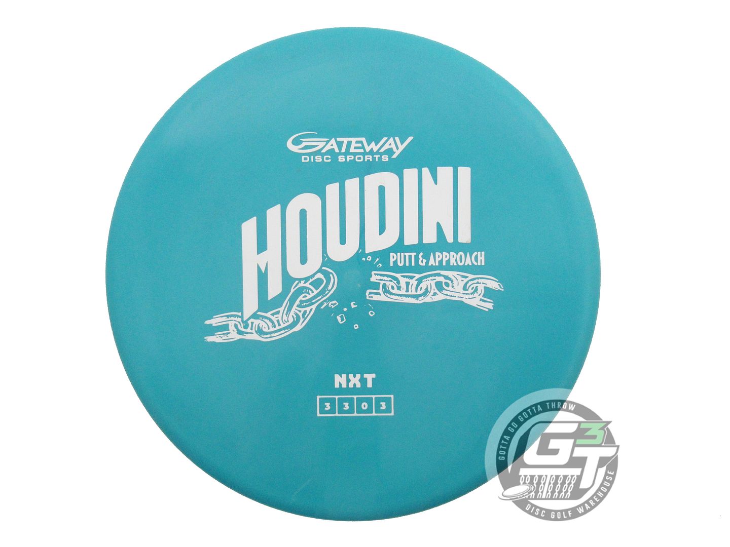 USED Gateway NXT Houdini 174g Green White Stamp Putter Golf Disc