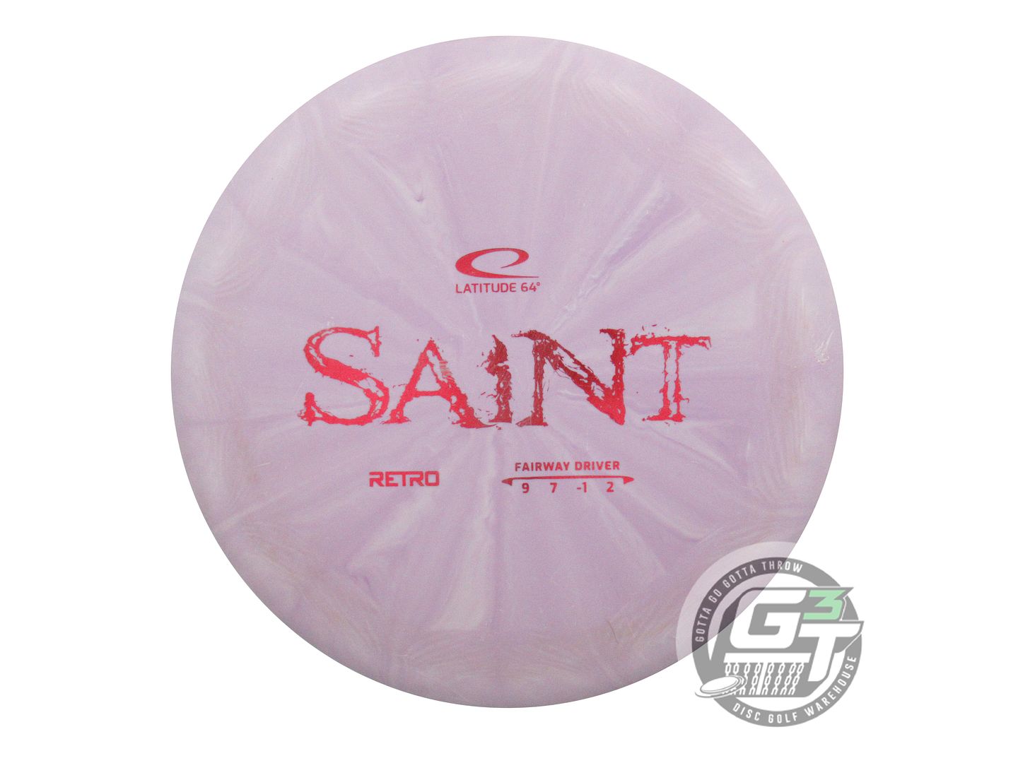 USED Latitude 64 Retro Burst Saint 173g Lilac Red Foil Fairway Driver Golf Disc