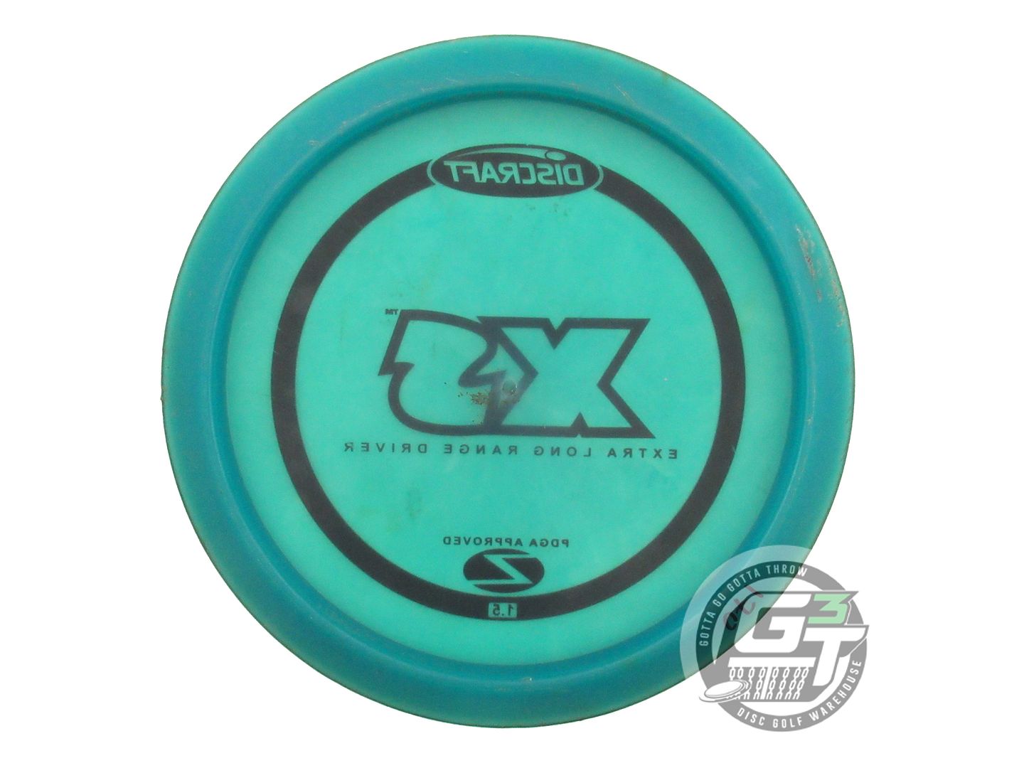 USED Discraft Z XS 170g Teal Black Stamp PFN Distance Driver Golf Disc