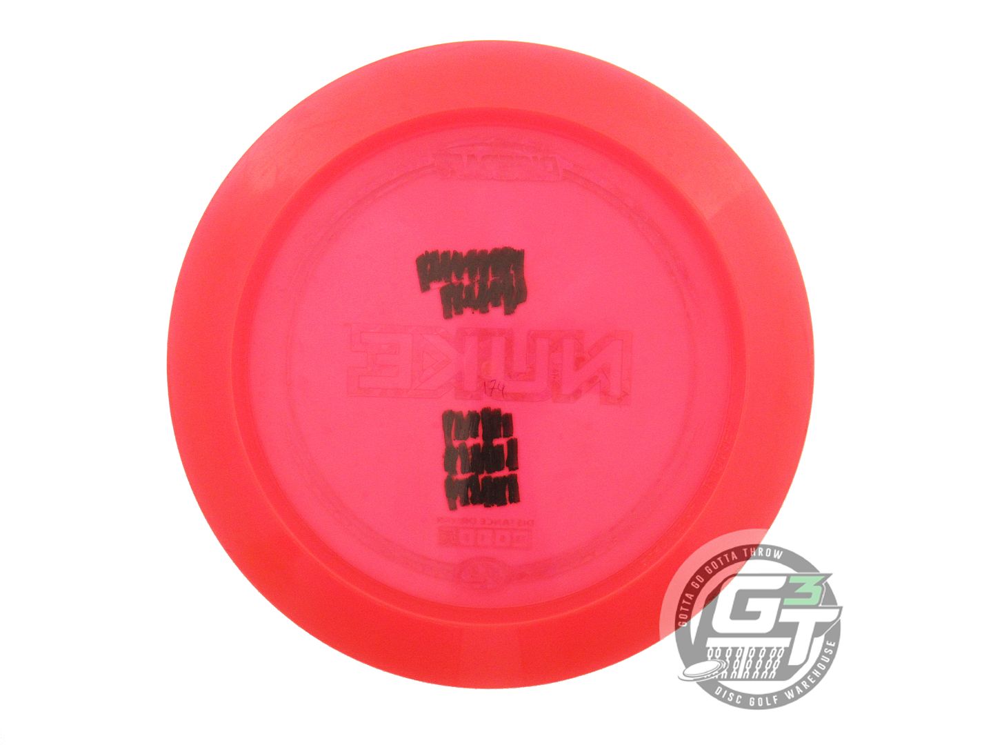 USED Discraft Z Nuke 174g Red Pink Shatter Foil Distance Driver Golf Disc