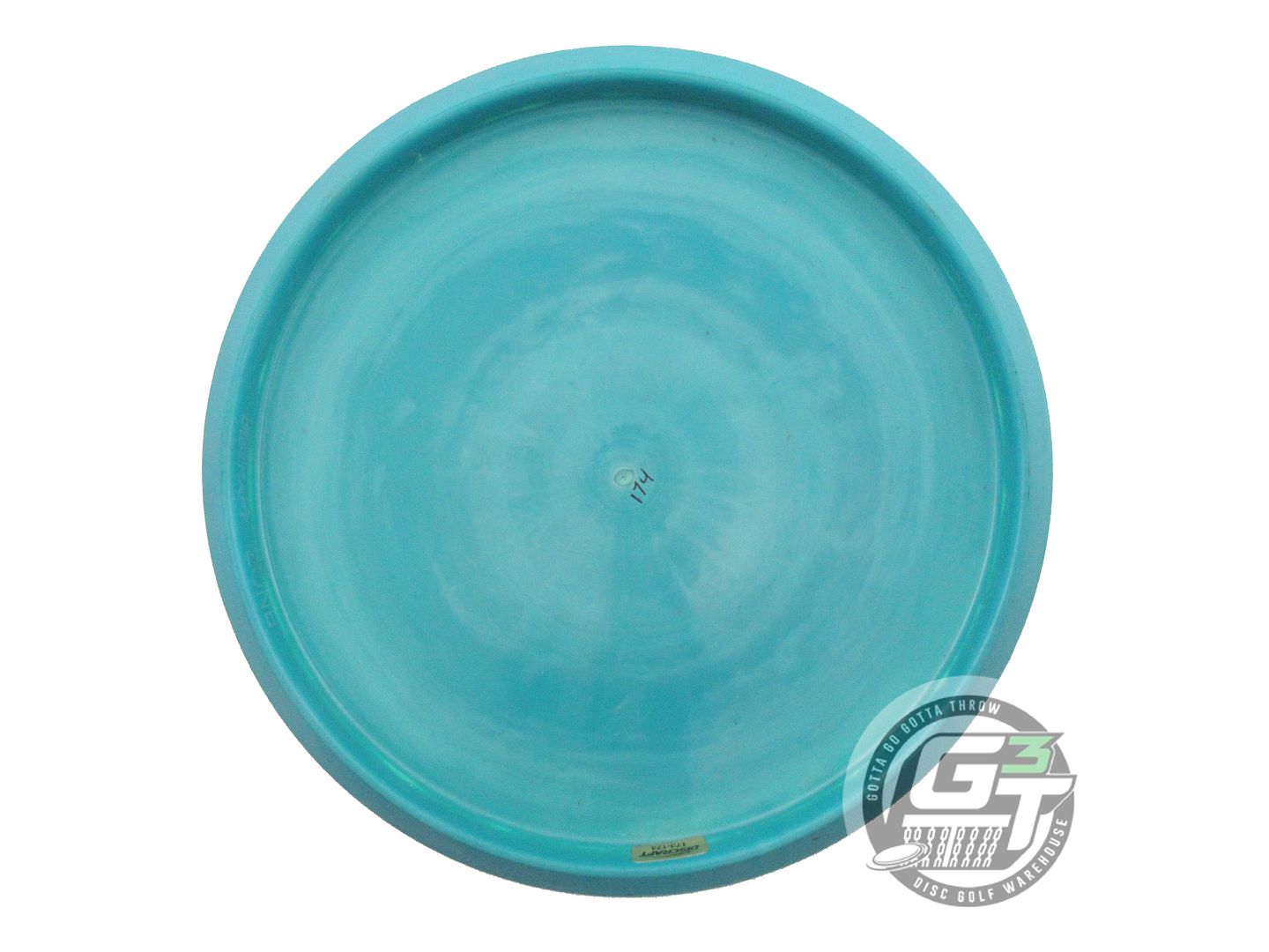 USED Discraft ESP Zone 174g Teal Green Stamp Putter Golf Disc