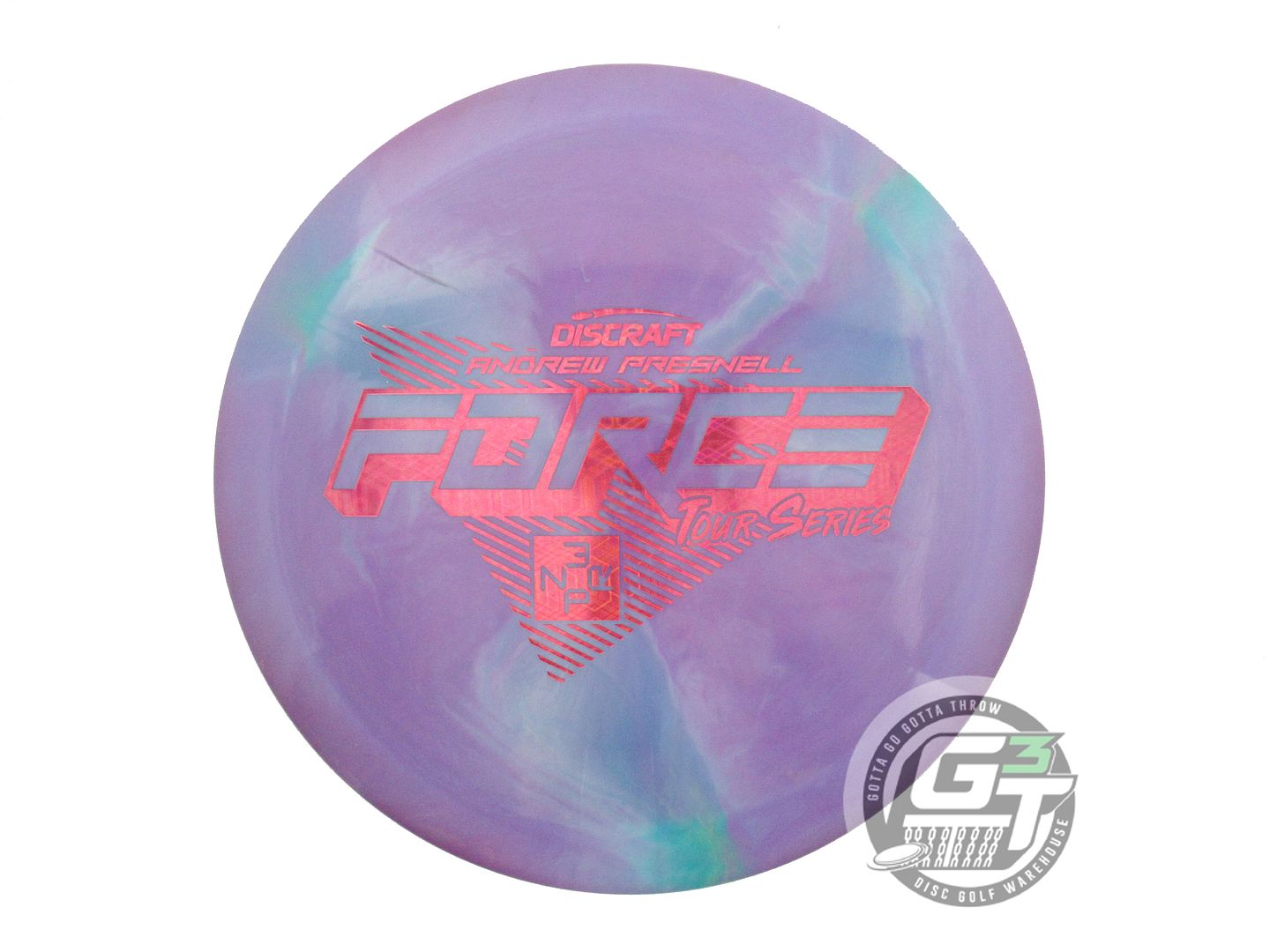 USED Discraft [PRESNELL] Swirl ESP Force 175g Purple-Teal Distance Driver Disc