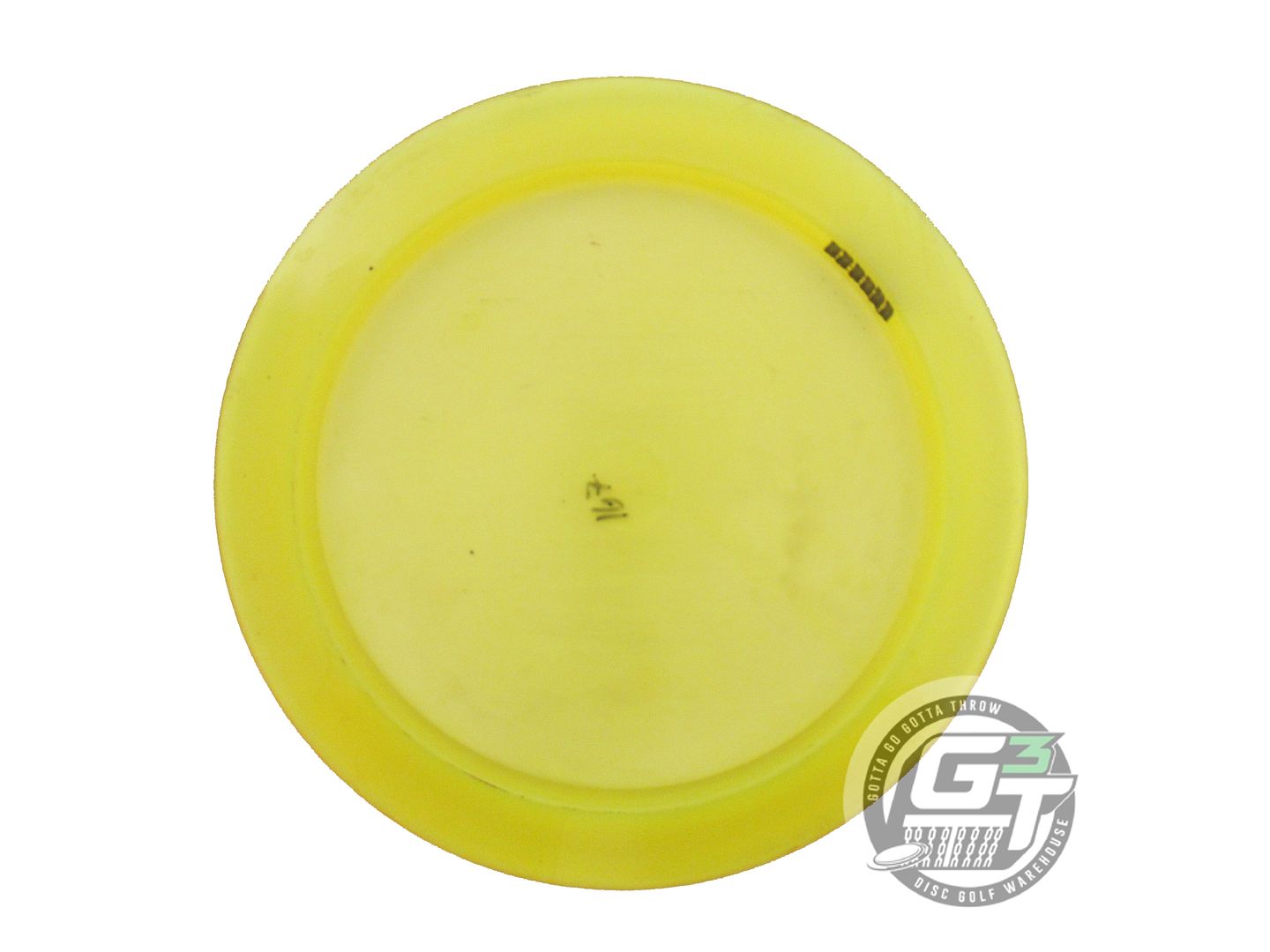 USED Innova Champion Vulcan 167g Yellow Wiped Stamp Distance Driver Golf Disc