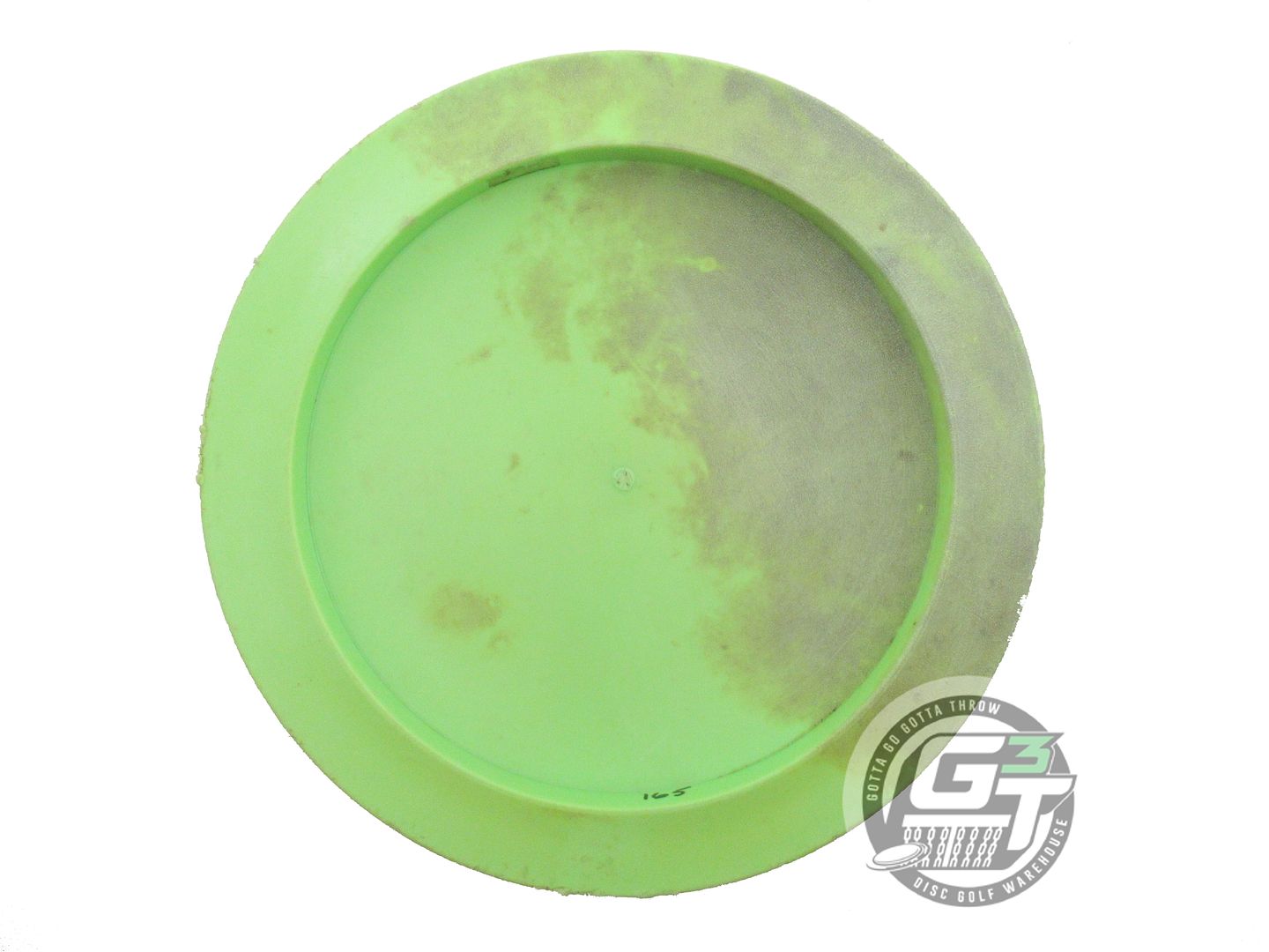 USED Discraft X Nuke SS 165g Lime SWAMP ROT Distance Driver Golf Disc