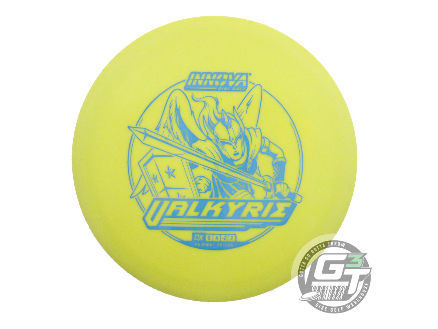 USED Innova DX Valkyrie 158g Yellow Teal Stamp Distance Driver Golf Disc