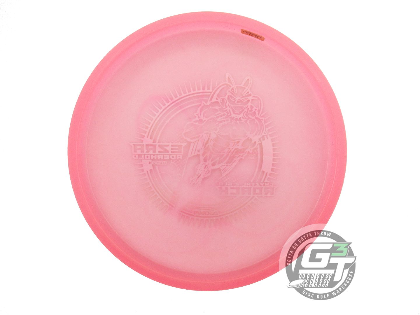 NOS Discraft [ADERHOLD] CryZtal Glo Roach 177g Pink Sunset Foil Putter Disc