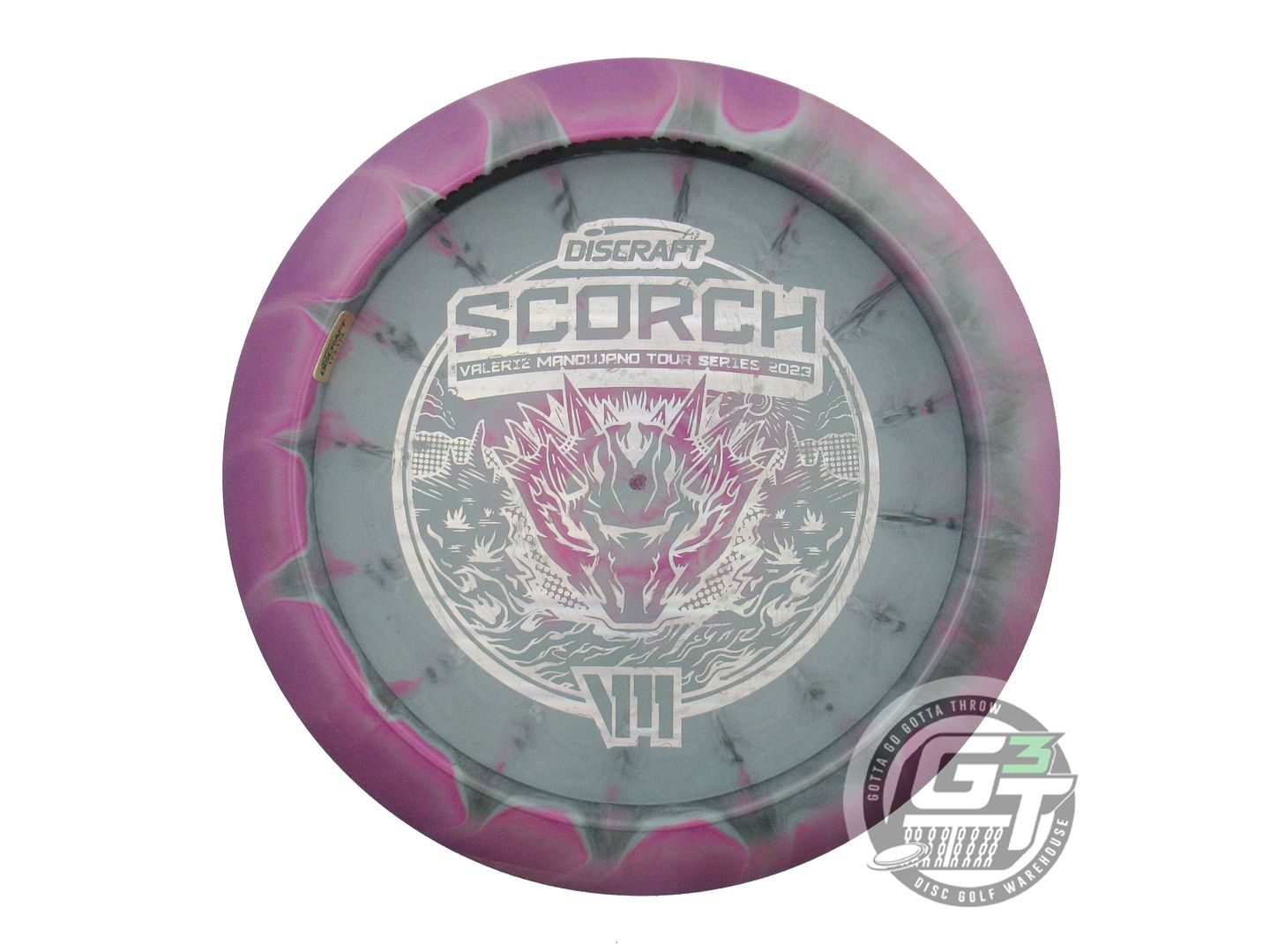 USED Discraft [MANDUJANO] ESP Swirl Scorch 176g Purple-Gray Distance Driver Disc