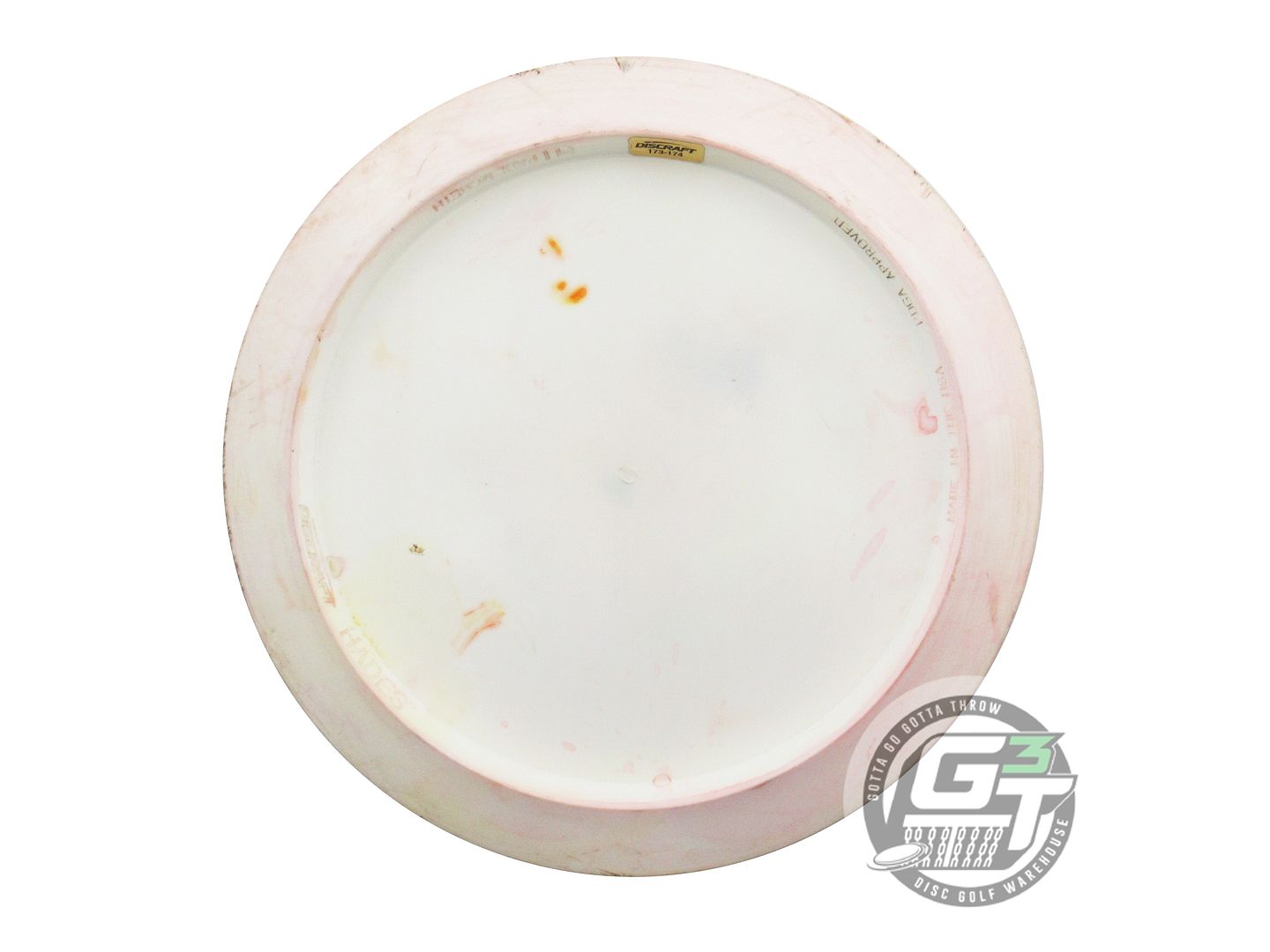 USED Discraft [McBETH] VI ESP Hades 177g White HOME DYED Driver Golf Disc