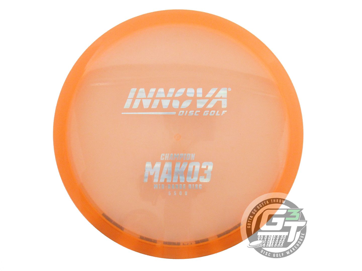 USED Innova Champion Mako3 179g Peach Silver Holo Foil Midrange Golf Disc