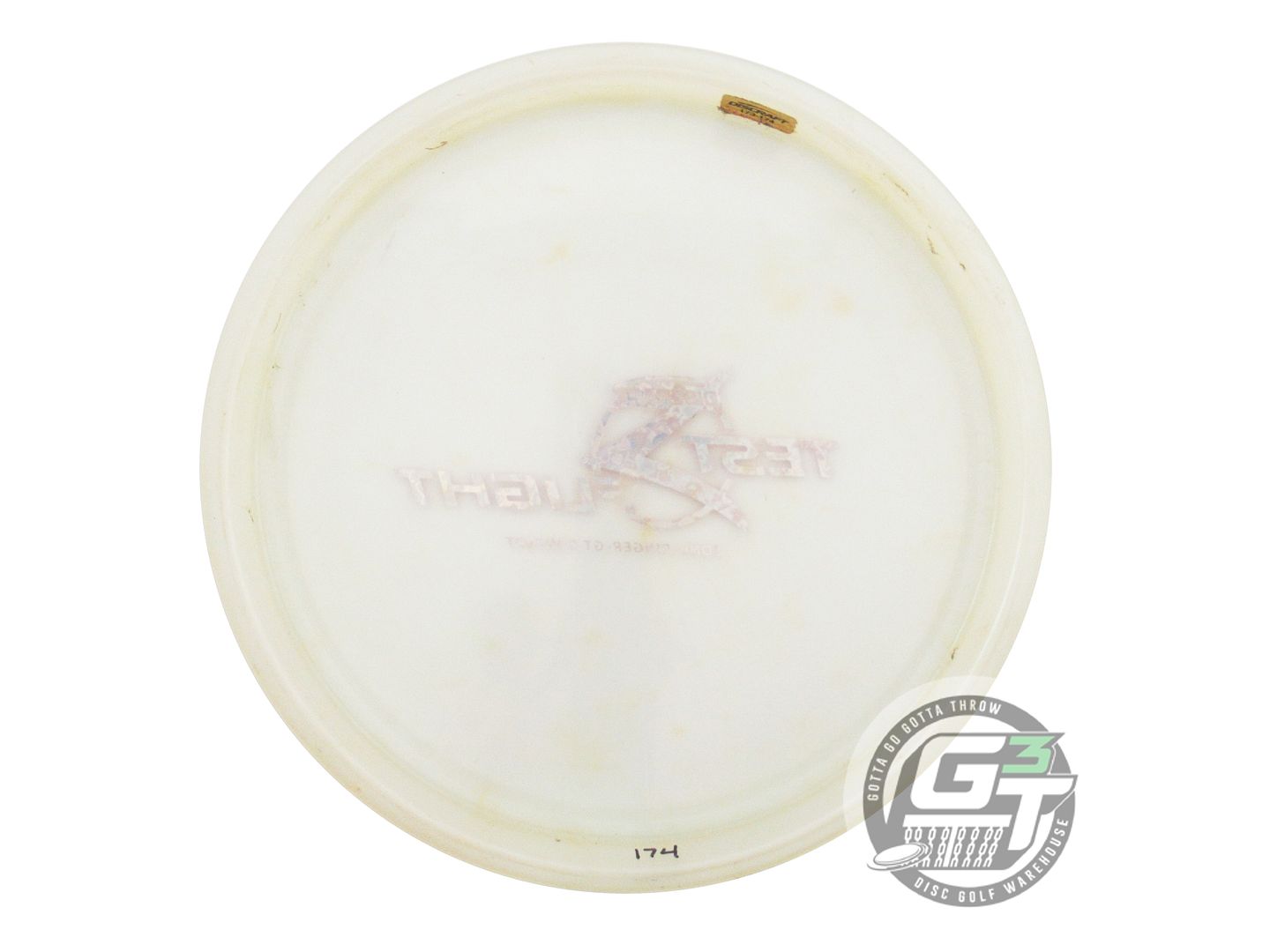 USED Discraft [Ringer GT Top] Z Zone GT 174g Clear Pink Heart Foil Putter Disc