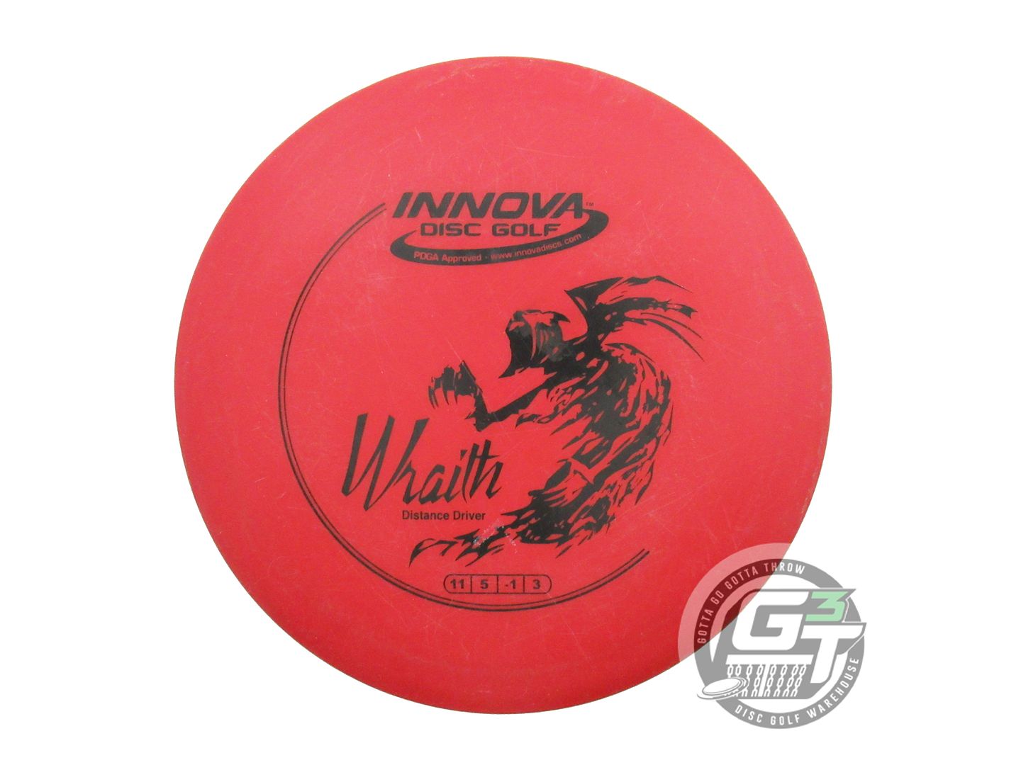 USED Innova DX Wraith 167g Red Black Stamp Distance Driver Golf Disc