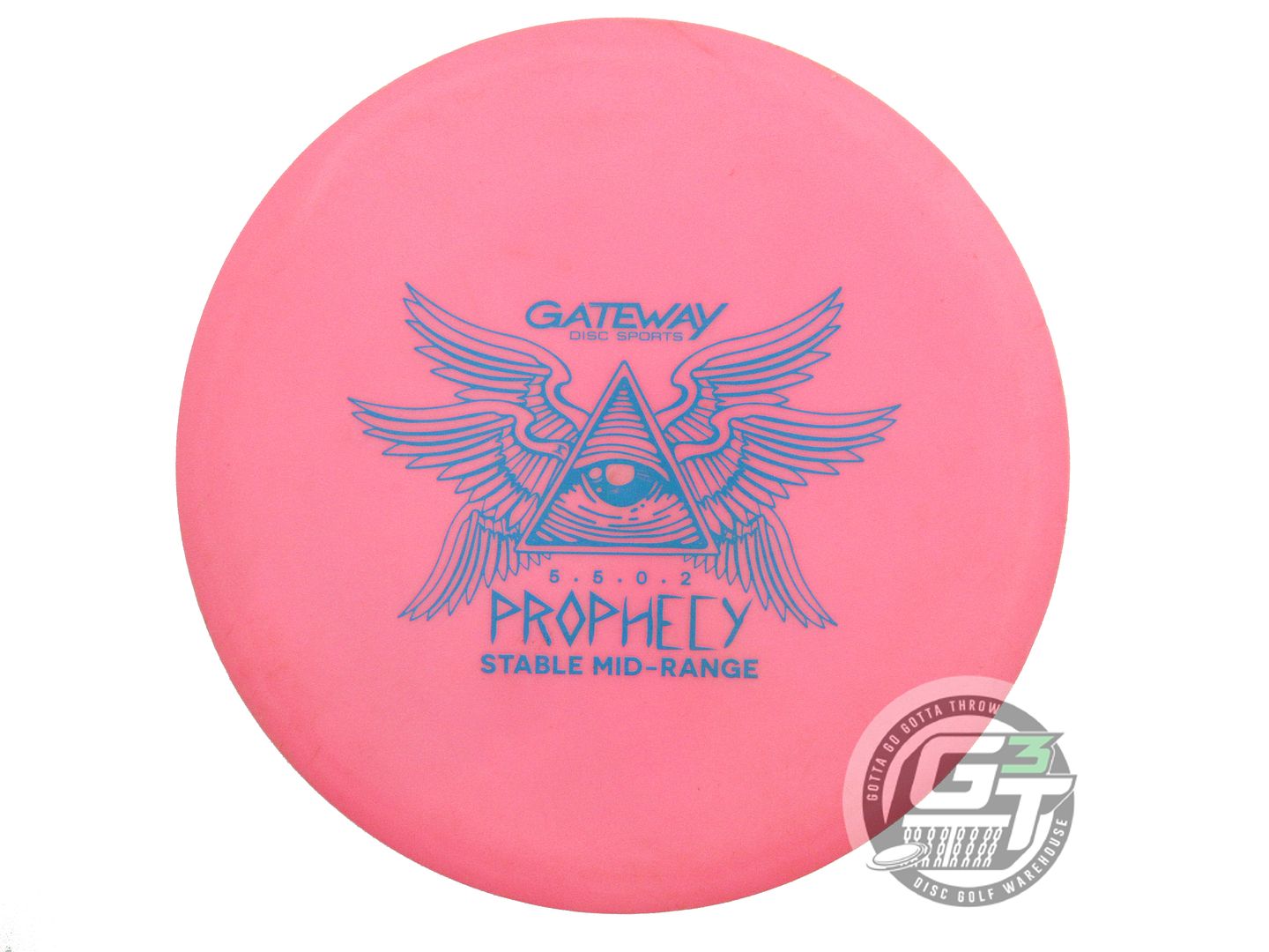 USED Gateway Diamond Prophecy 176g Pink Blue Stamp Midrange Golf Disc