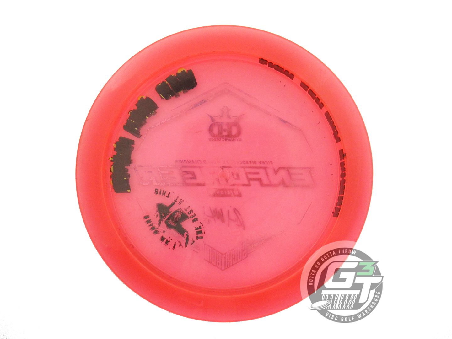 USED Dynamic Discs [WYSOCKI] Lucid Enforcer 173g Red Blue Foil Driver Disc
