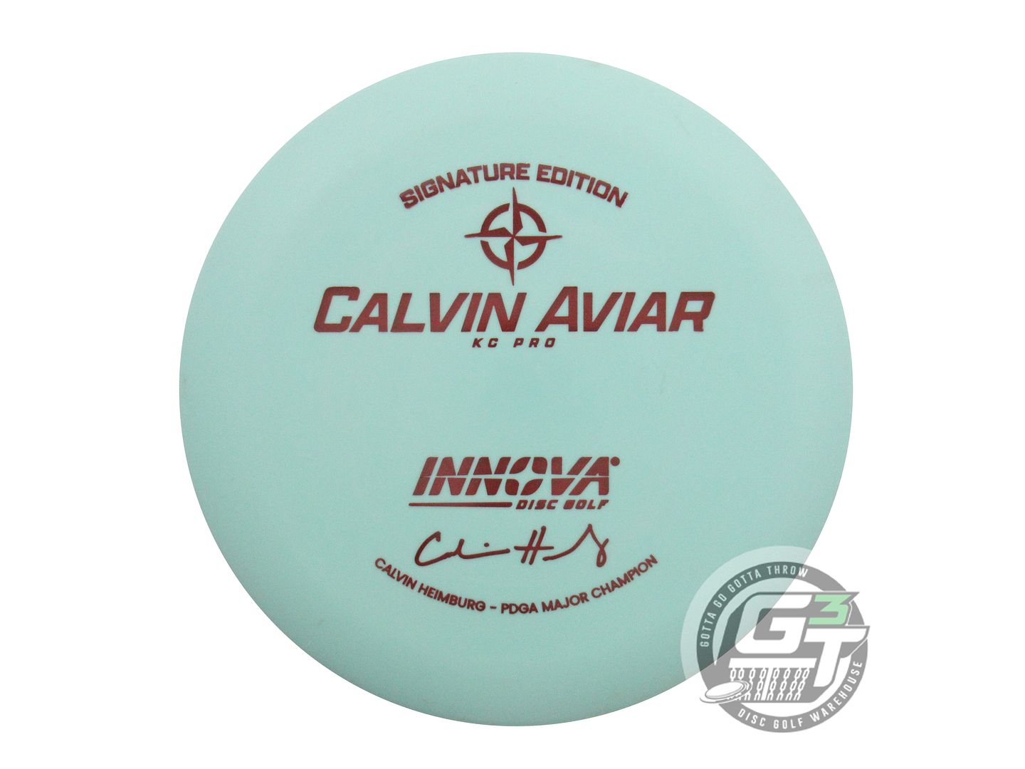 USED Innova [HEIMBURG] Pro KC Aviar 172g Seafoam Maroon Stamp A Putter Golf Disc