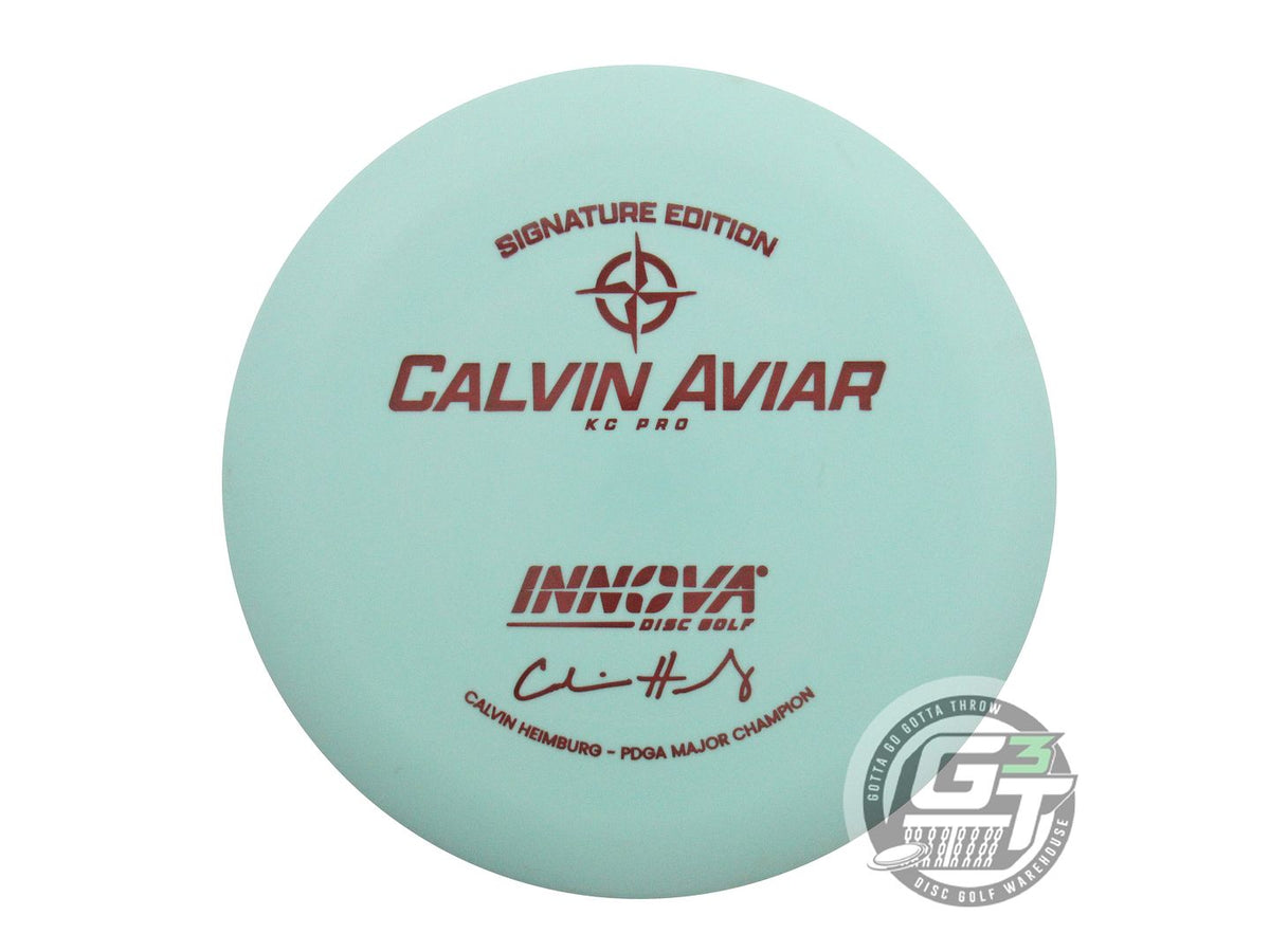 USED Innova [HEIMBURG] Pro KC Aviar 172g Seafoam Maroon Stamp A Putter Golf Disc