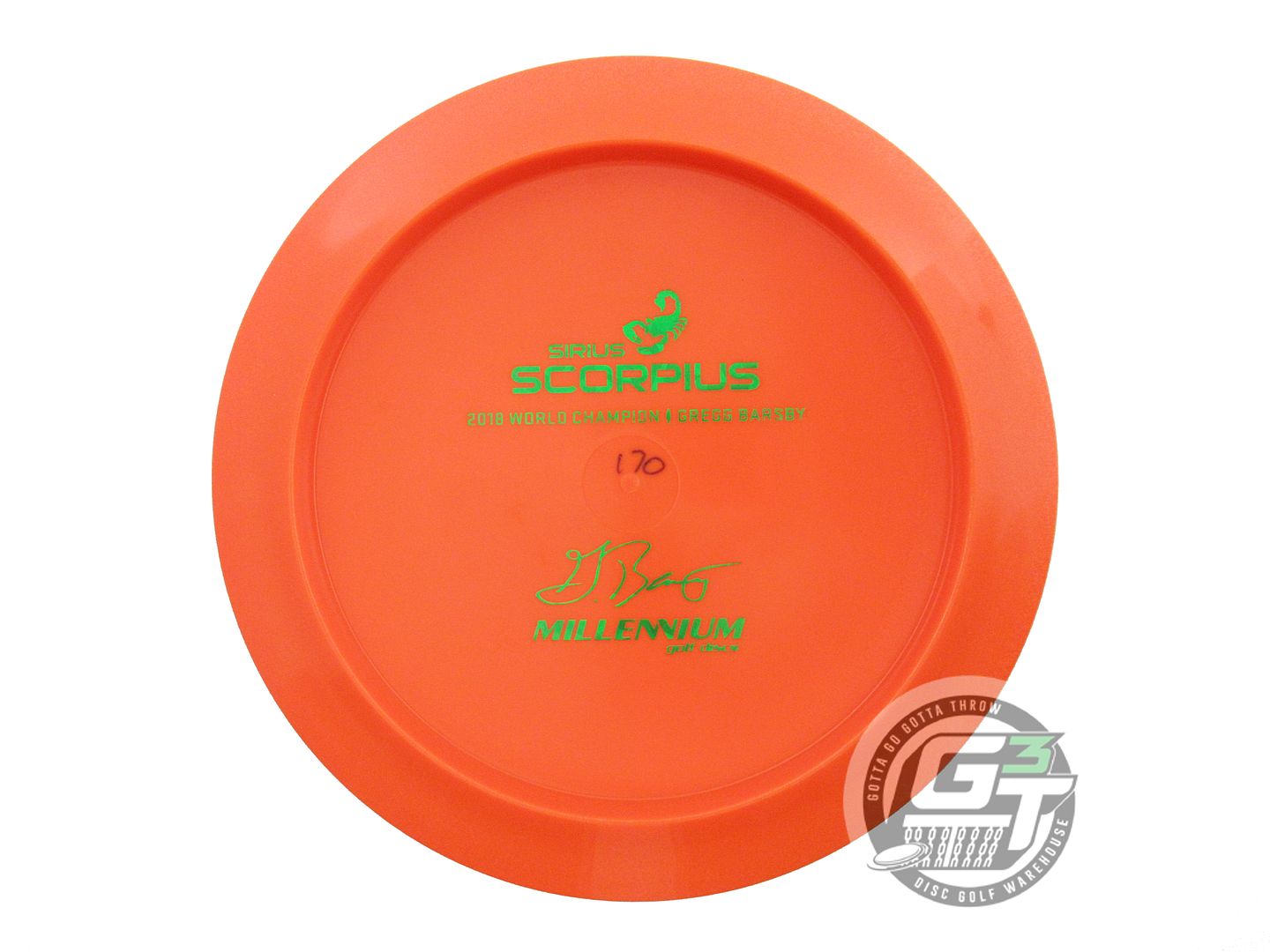 Millennium Bottom Stamp Gregg Barsby Signature Sirius Scorpius Distance Driver Golf Disc (Individually Listed)