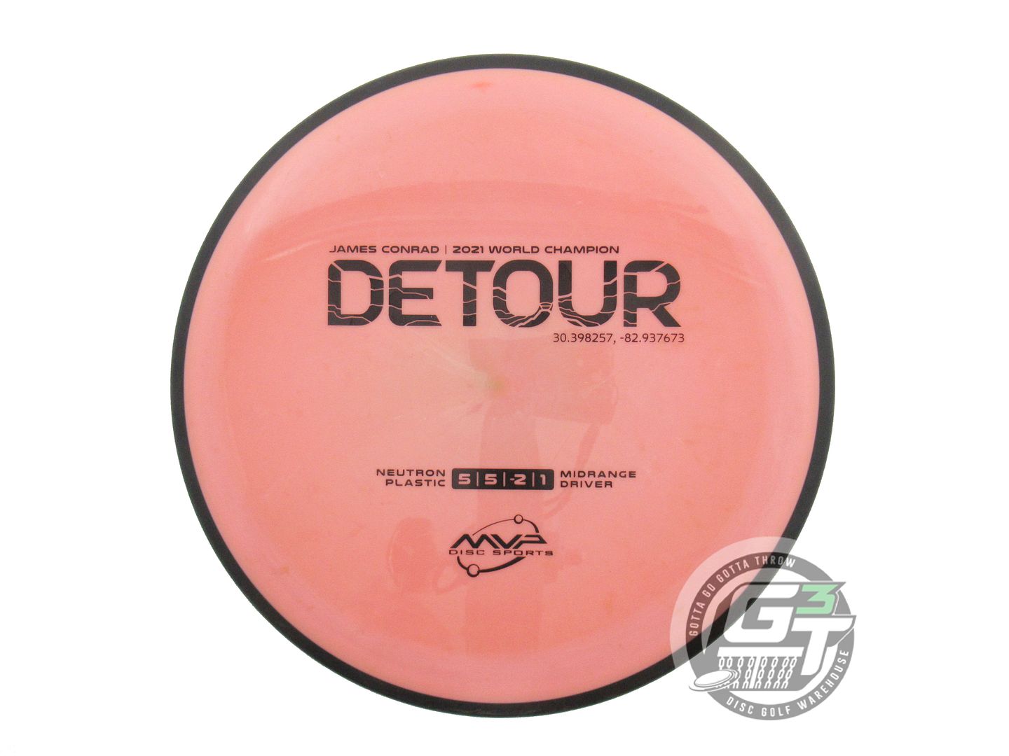 USED MVP Disc Sports [CONRAD] Neutron Detour 178g Peach Midrange Golf Disc