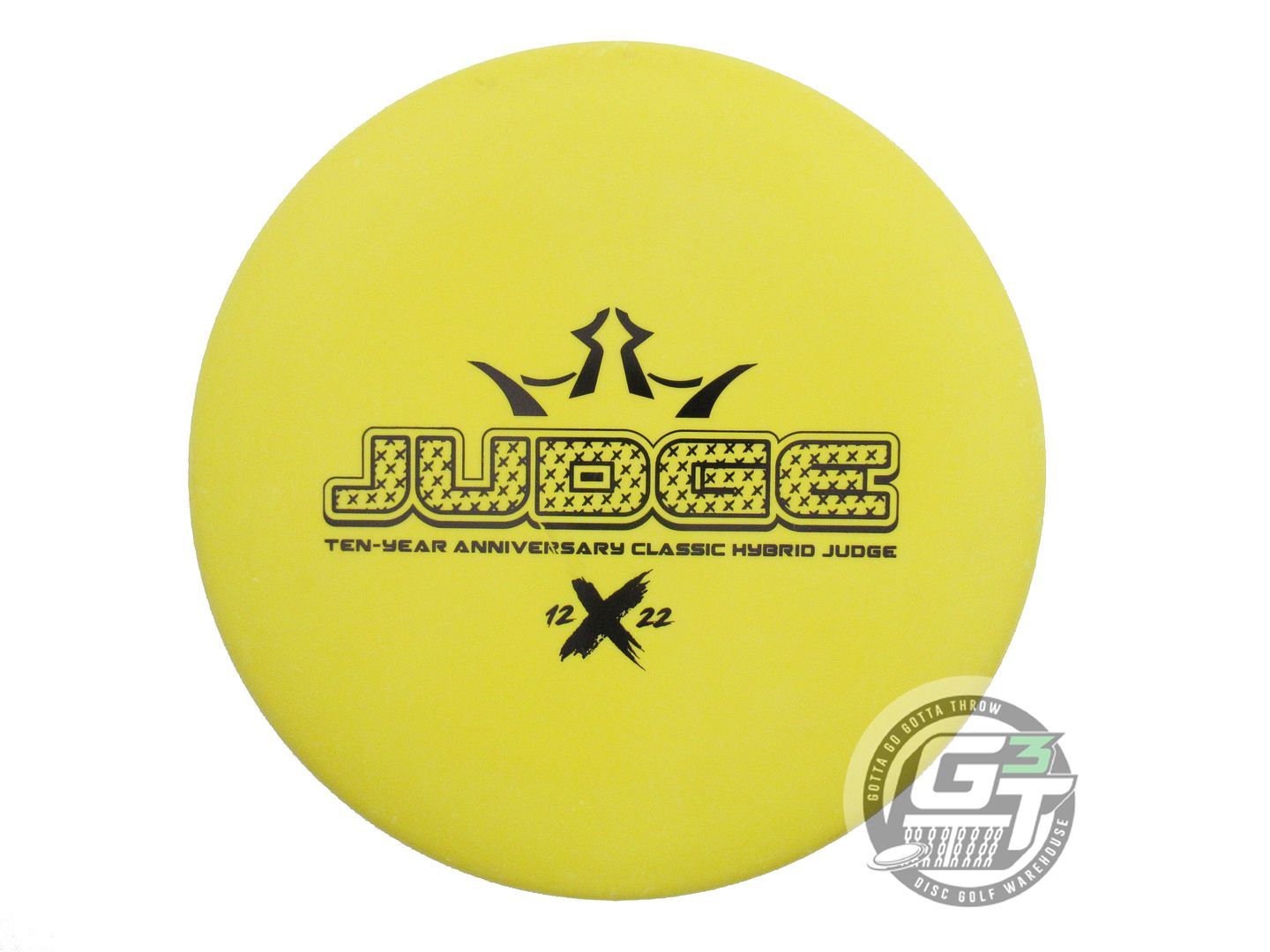 USED Dynamic Discs [10 YEAR] Classic Hybrid Judge Judge 174g Yellow Putter Disc