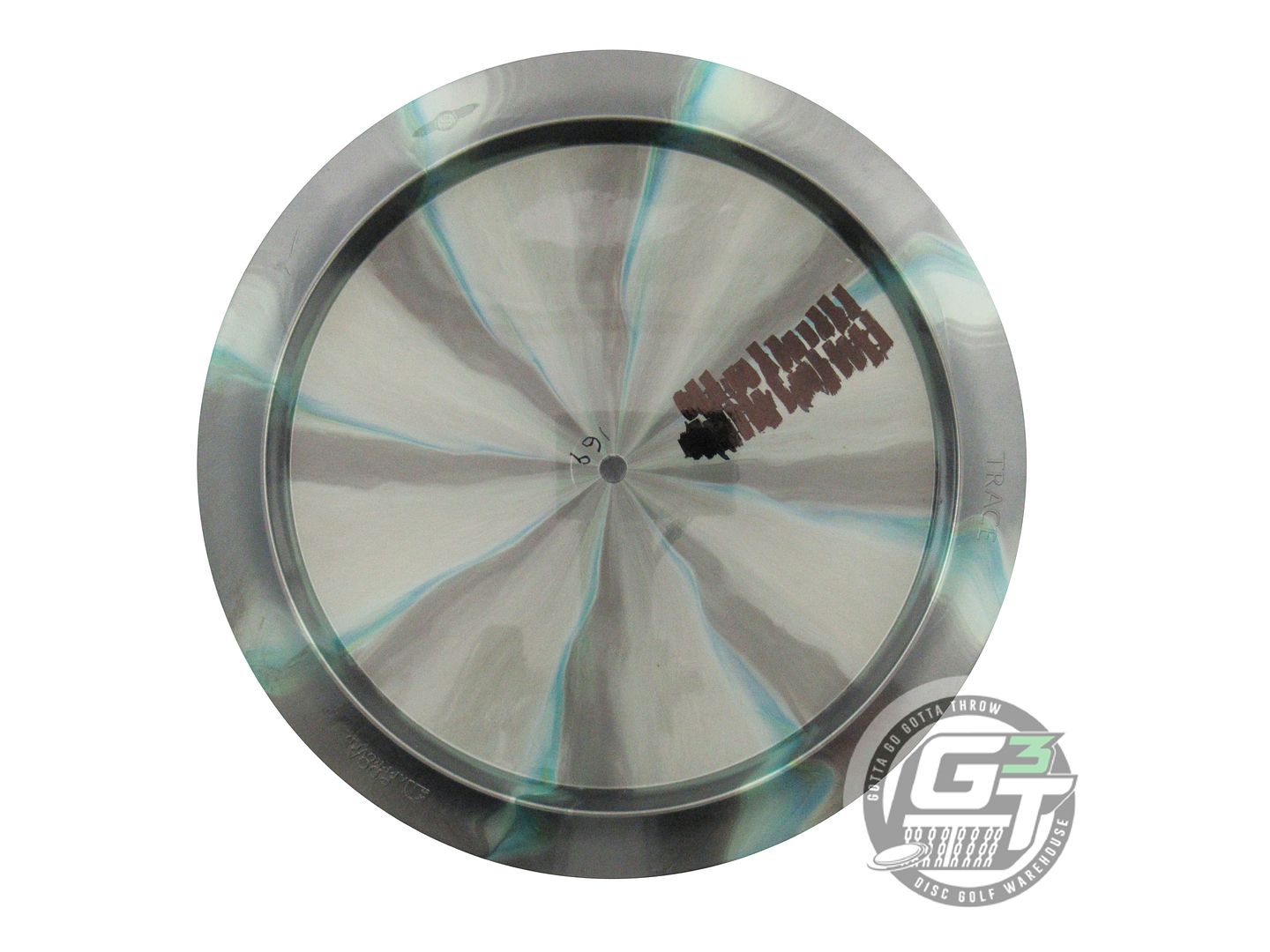 USED Streamline Discs Plasma Trace 169g Gray-Blue Distance Driver Golf Disc