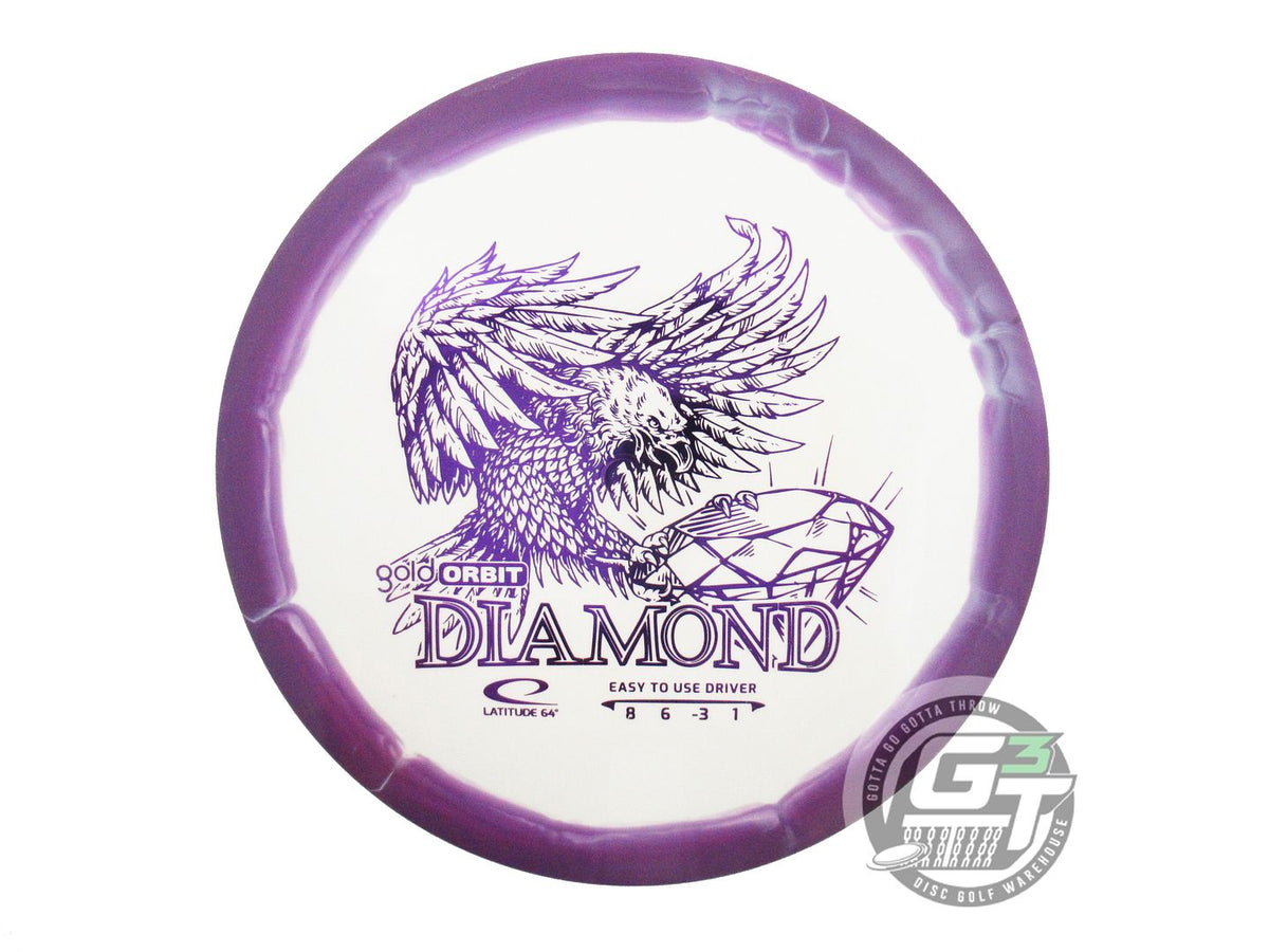 USED Latitude 64 Gold Orbit Diamond 158g Purple-White Fairway Driver Golf Disc