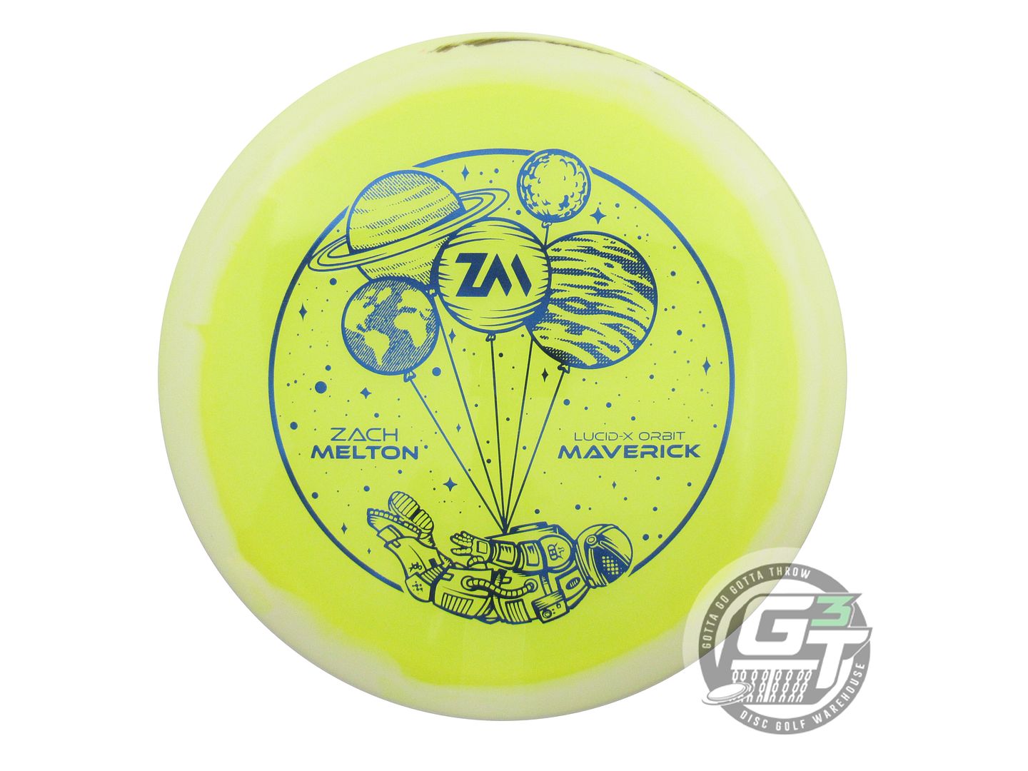 USED Dynamic Discs [MELTON] Lucid-X Orbit Maverick 176g White-Yellow Driver Disc