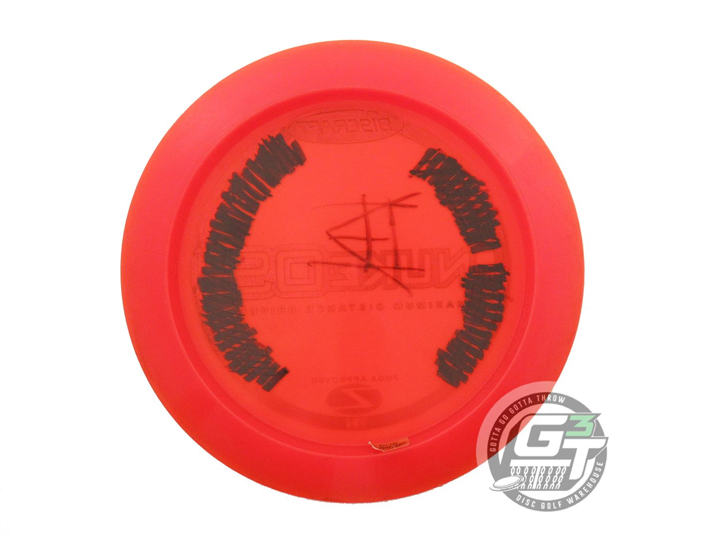 USED Discraft Z Nuke OS 169g Red Rainbow Foil PFN Distance Driver Golf Disc
