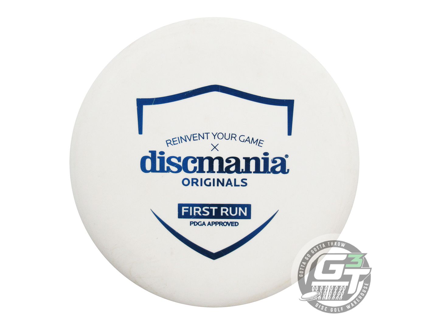 USED DiscMania FIRST RUN D-Line Flex 2 P1 176g White Blue Foil Putter Golf Disc