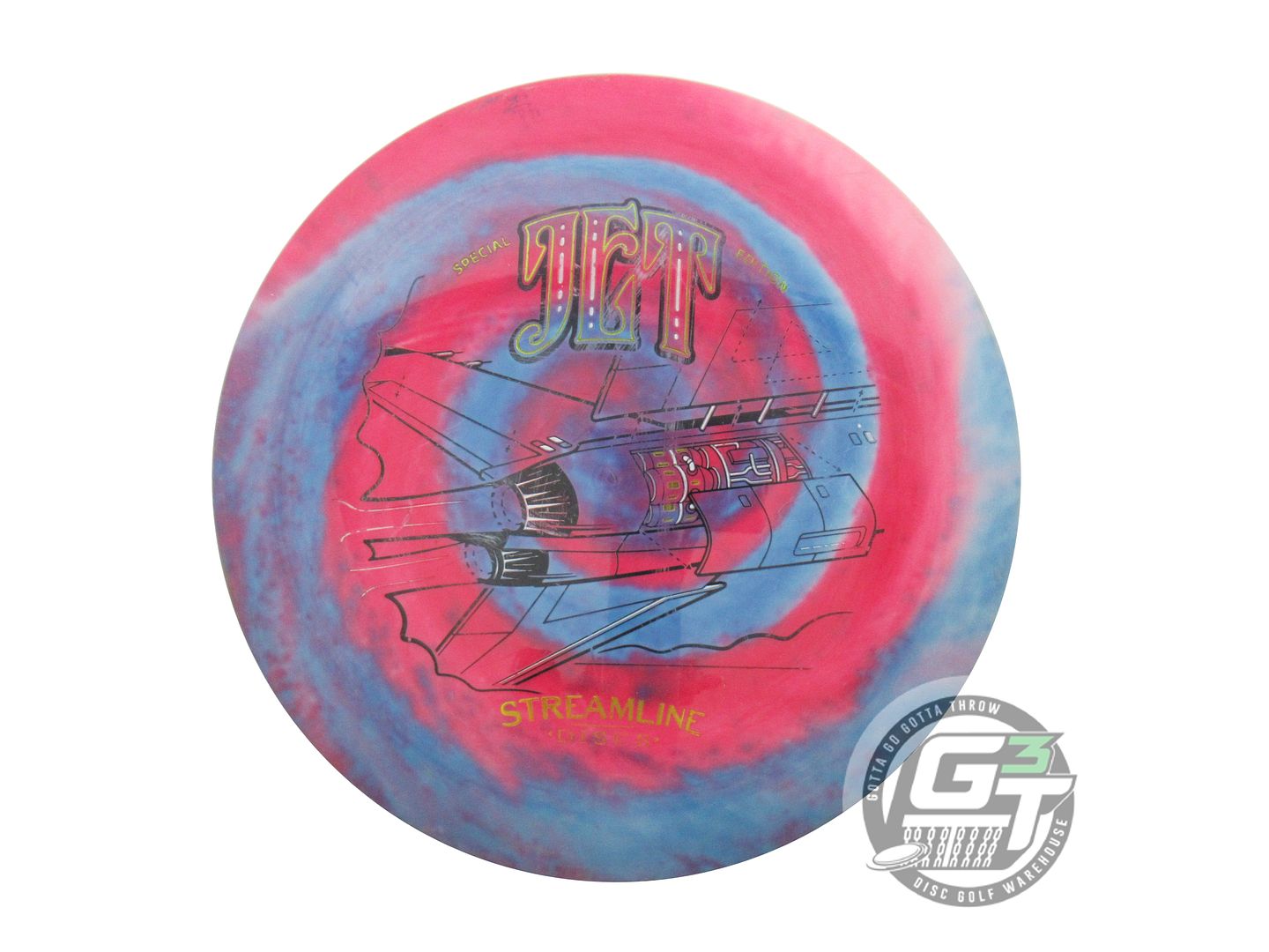 USED Streamline Discs [SE] Neutron Jet 175g White HOME DYED Distance Driver Disc