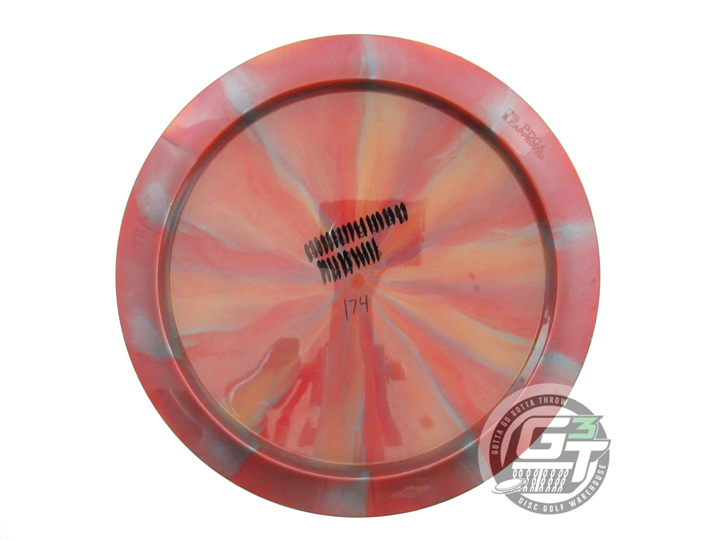 USED Streamline Discs Plasma Trace 174g Red-Orange Distance Driver Golf Disc
