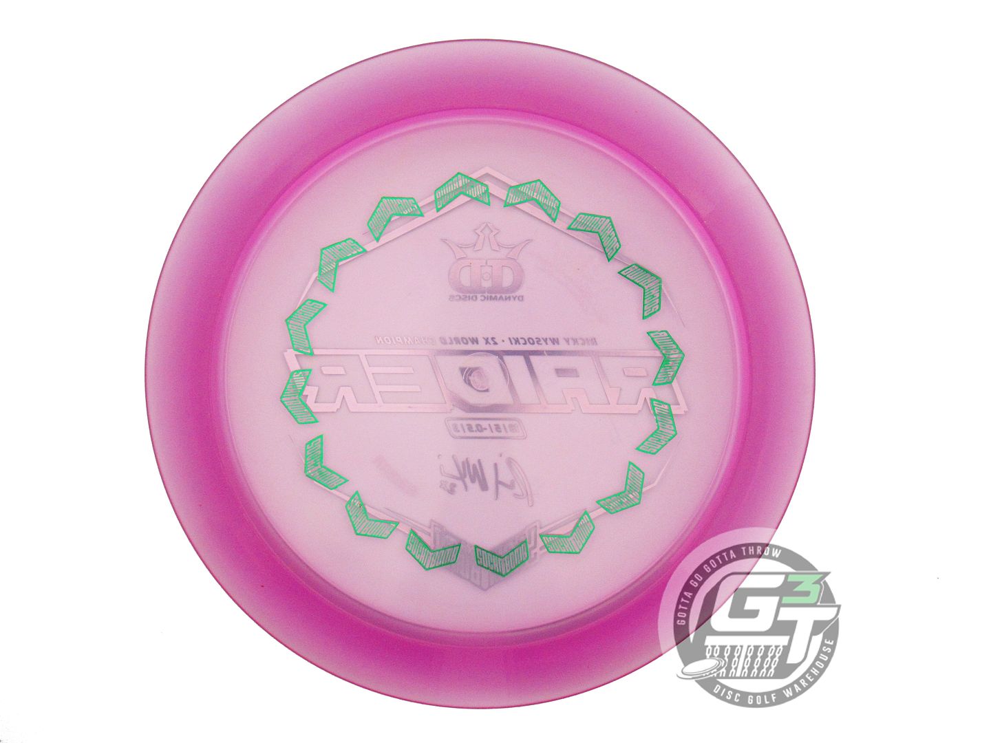 USED Dynamic Discs BackStamp Lucid Ice Raider 176g Magenta Distance Driver Disc