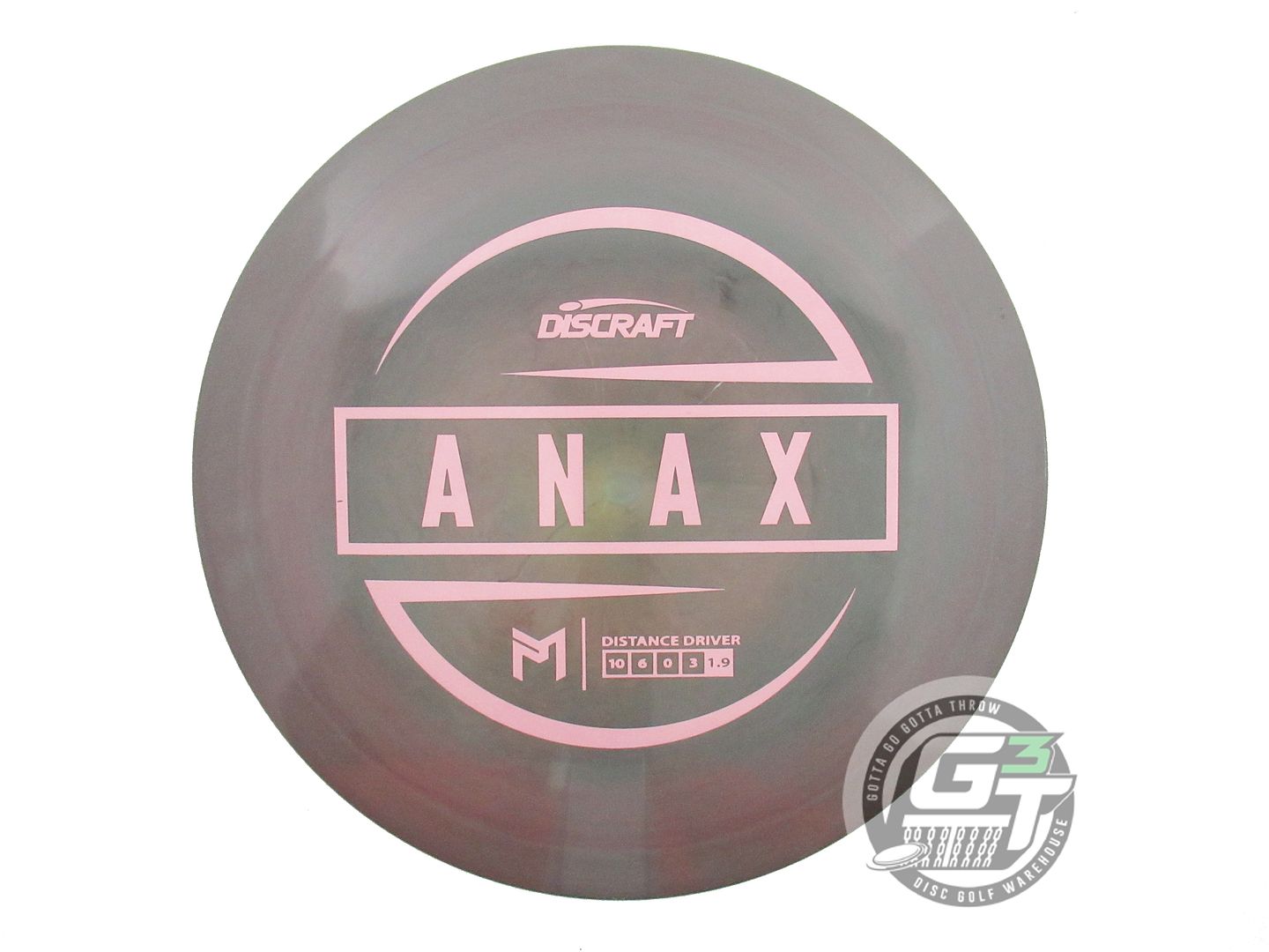 USED Discraft [McBETH] ESP Anax 176g Brown Pink Stamp Driver Golf Disc