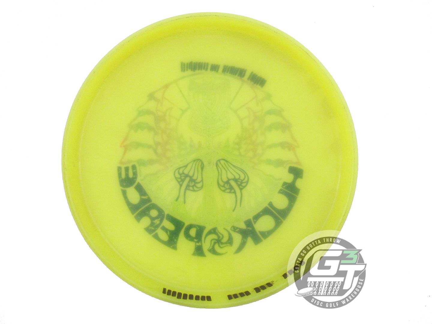 USED DiscMania HUK LAB PEACE Neo Soft Spore 159g Yellow Putter Golf Disc