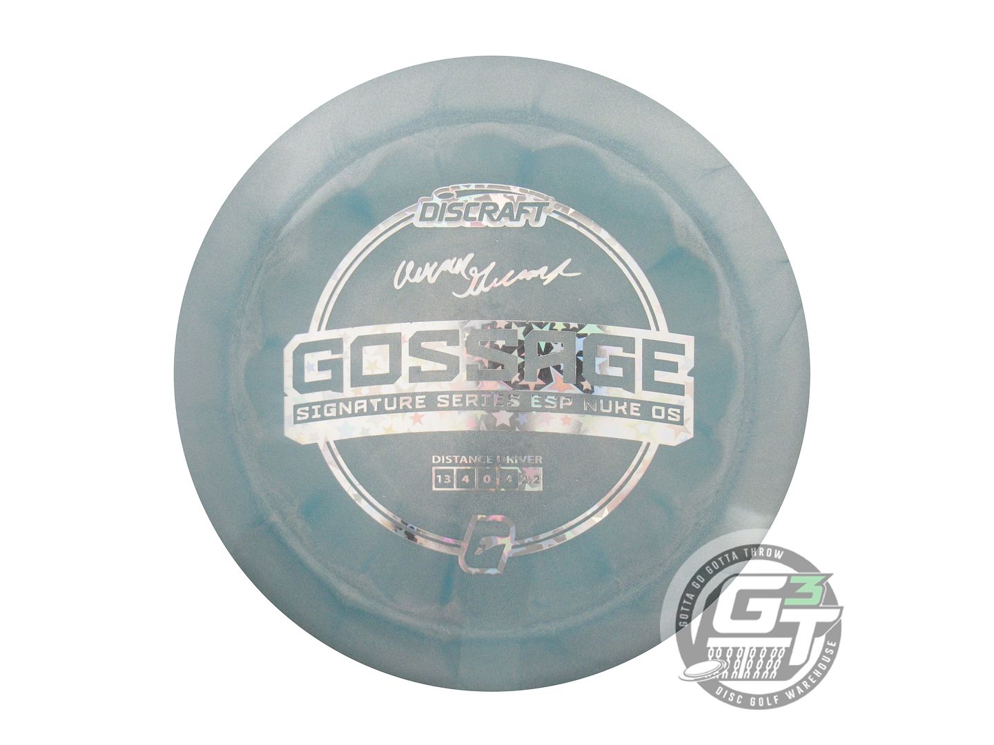 Discraft Limited Edition 2023 Signature Series Aaron Gossage Swirl ESP Nuke OS Distance Driver Golf Disc (Individually Listed)