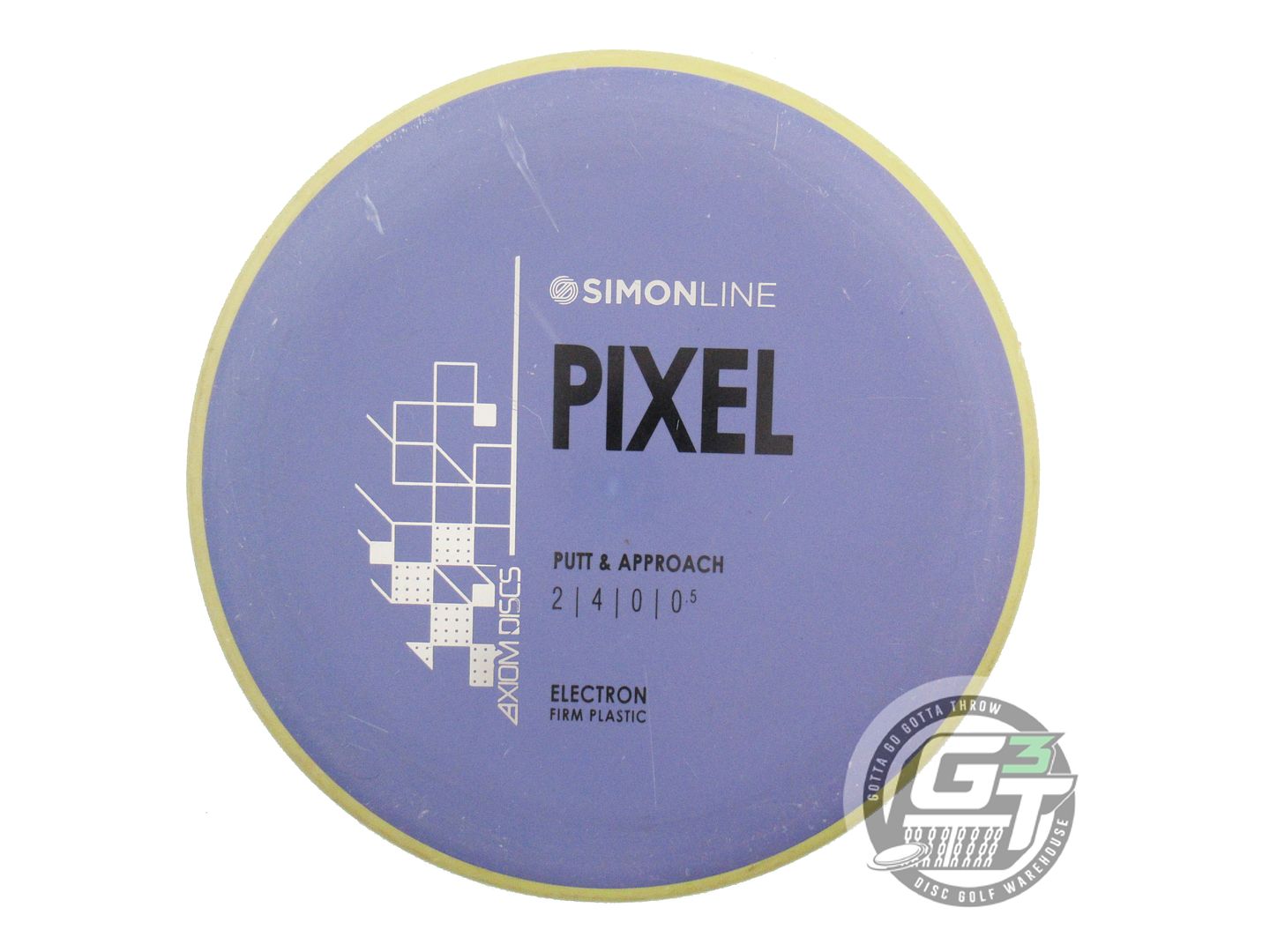 USED Axiom Discs [LIZOTTE] Electron Firm Pixel 174g Purple Yellow Putter Disc