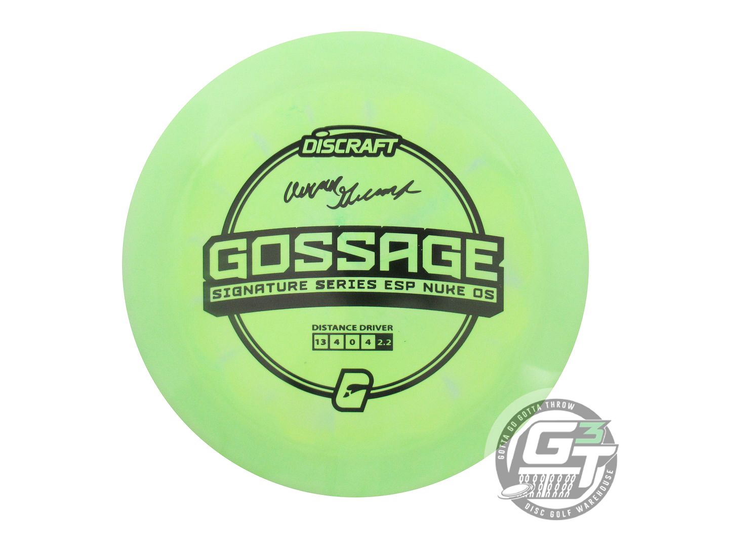 Discraft Limited Edition 2023 Signature Series Aaron Gossage Swirl ESP Nuke OS Distance Driver Golf Disc (Individually Listed)