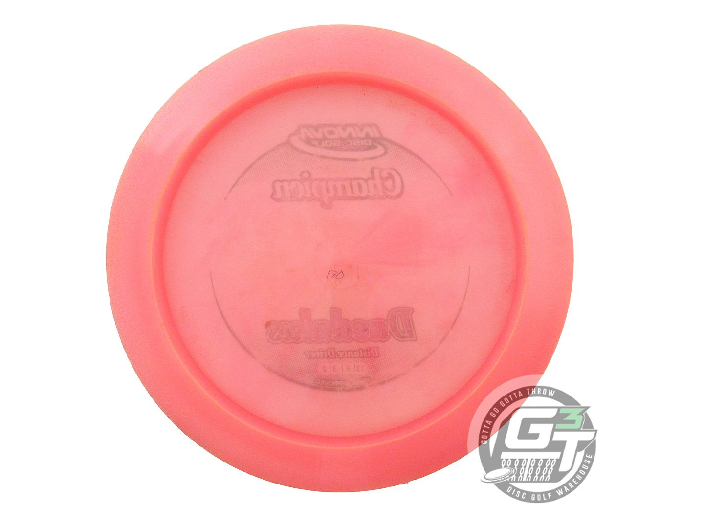 USED Innova Champion Daedalus 170g Pink Green Foil Distance Driver Golf Disc